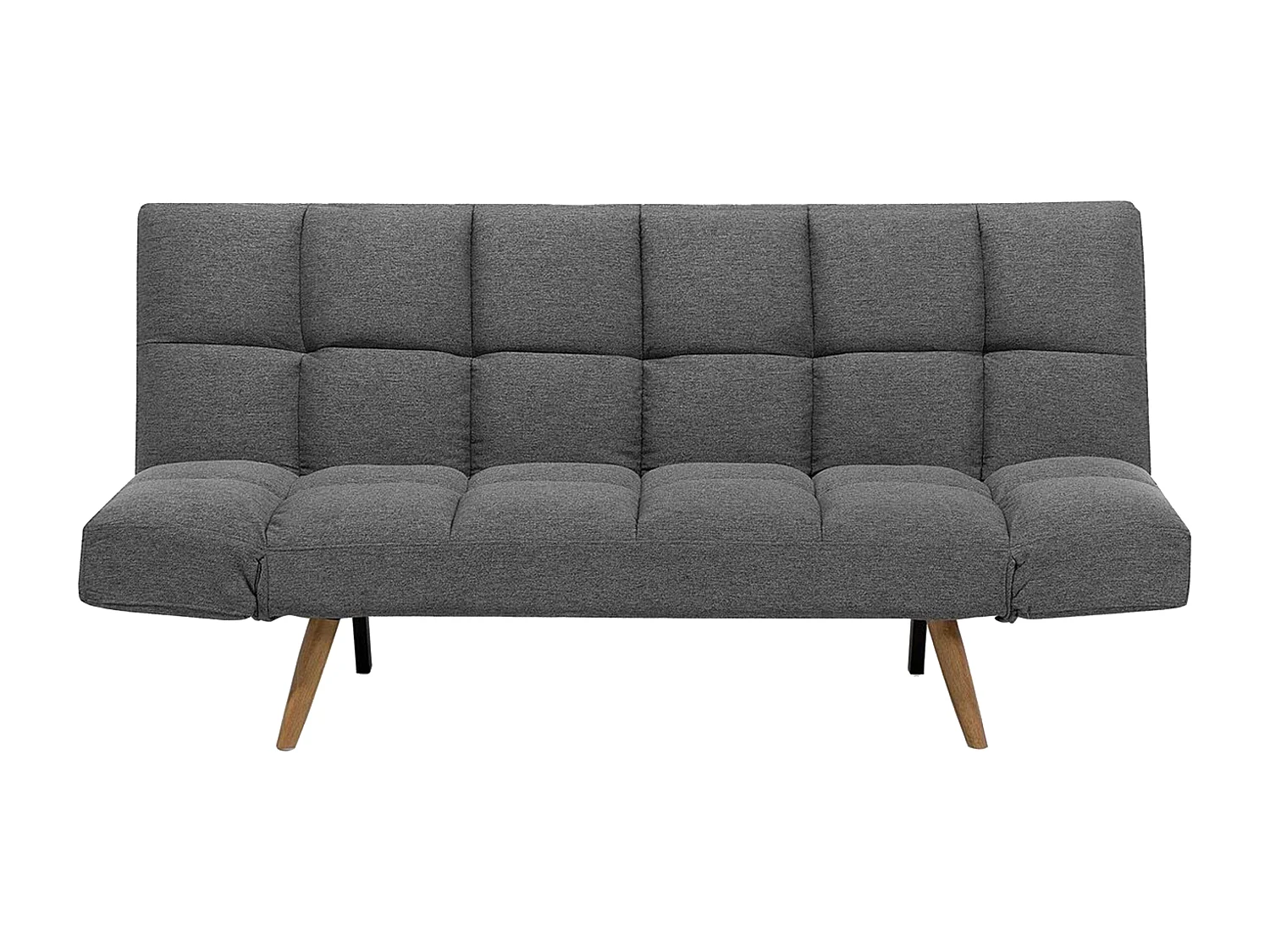 Divano letto INGARO Tessuto Grigio scuro 2 posti