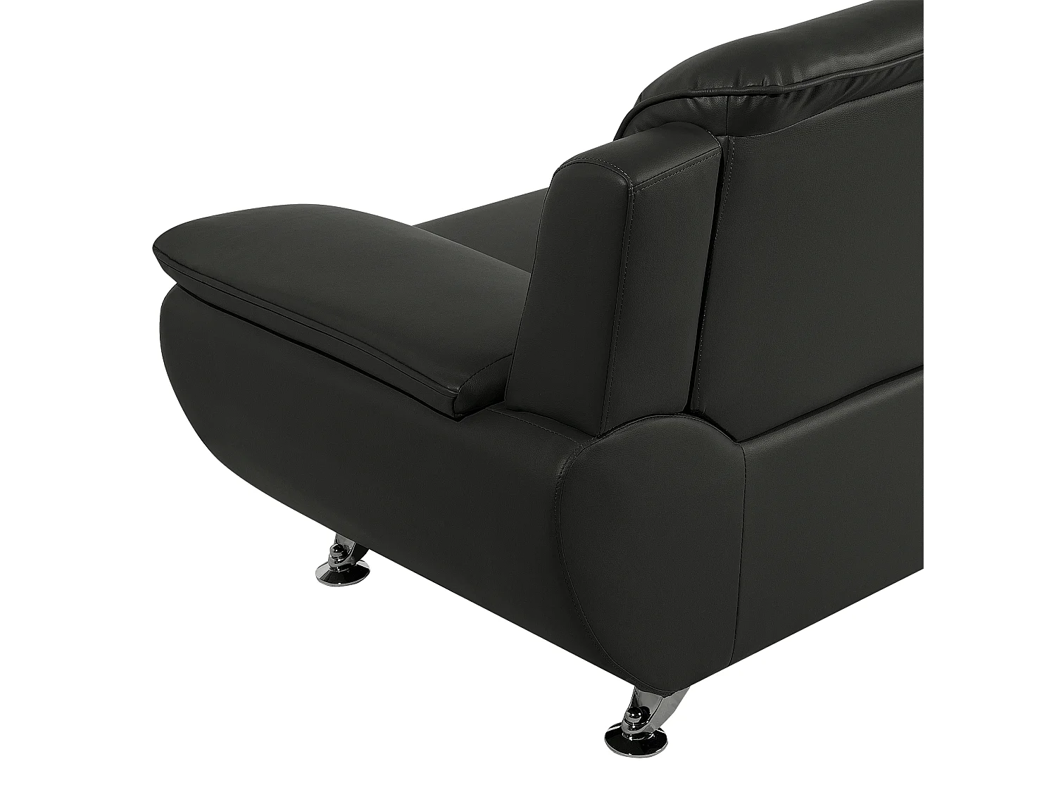 Bank LEIRA Kunstleer Zwart 2-zitter