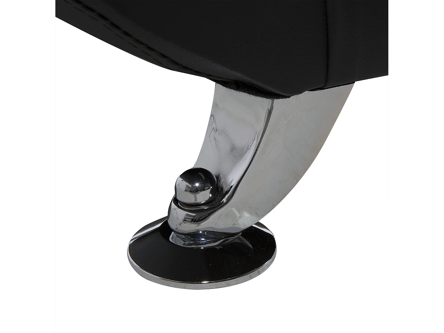 Bank LEIRA Kunstleer Zwart 2-zitter