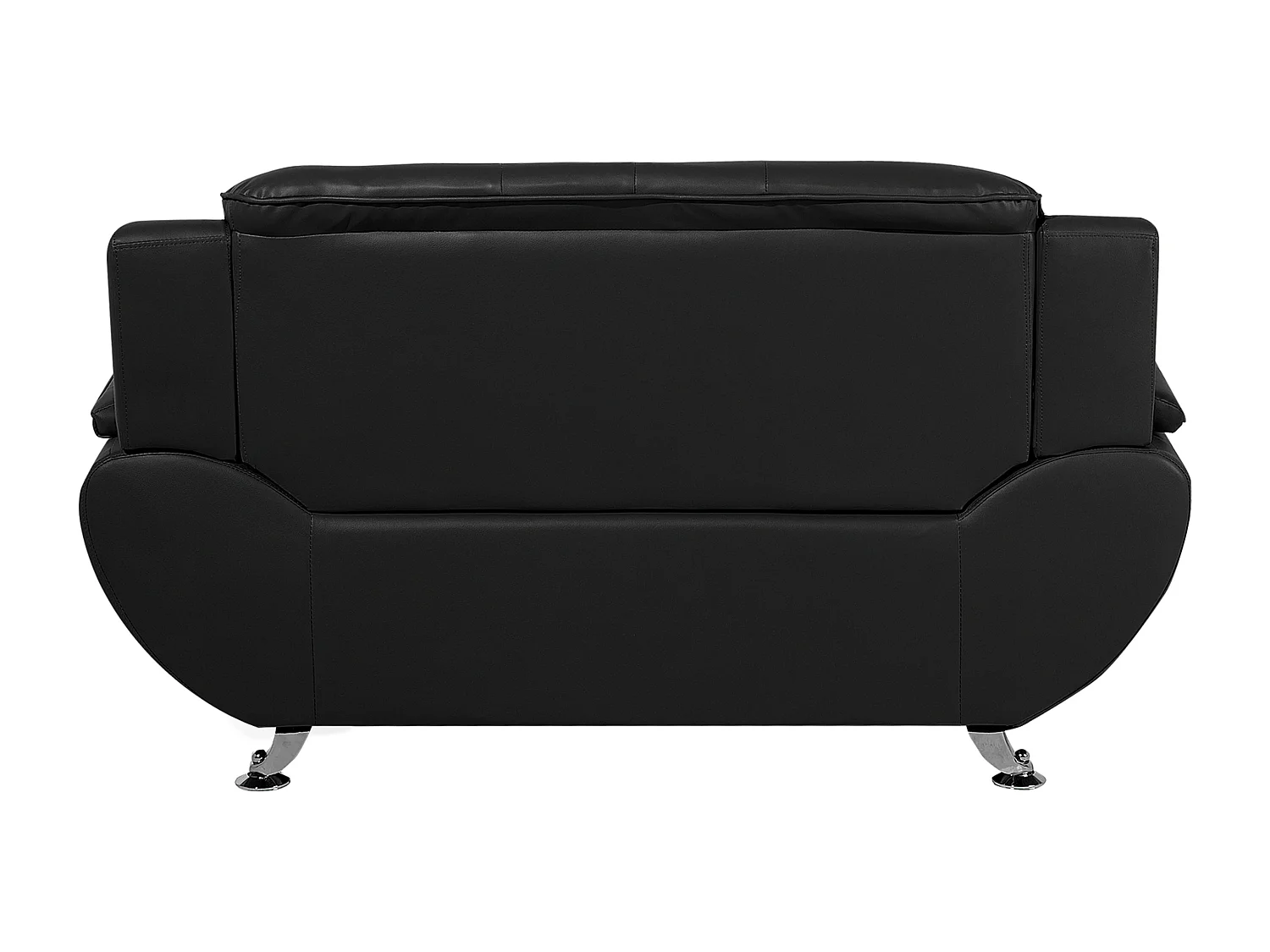 Canapé 2 places LEIRA Cuir PU Noir