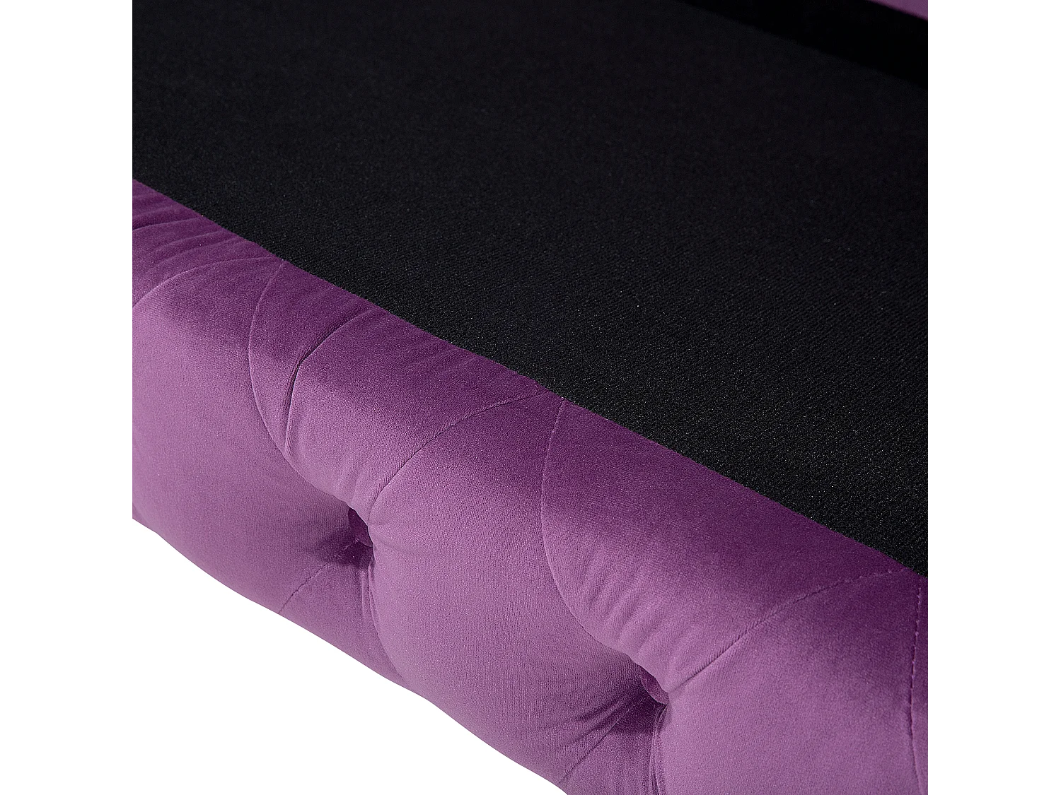 Sofá SOTRA Veludo Roxo 3 lugares