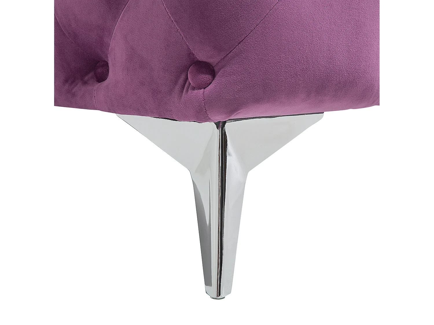 Sofá SOTRA Veludo Roxo 3 lugares