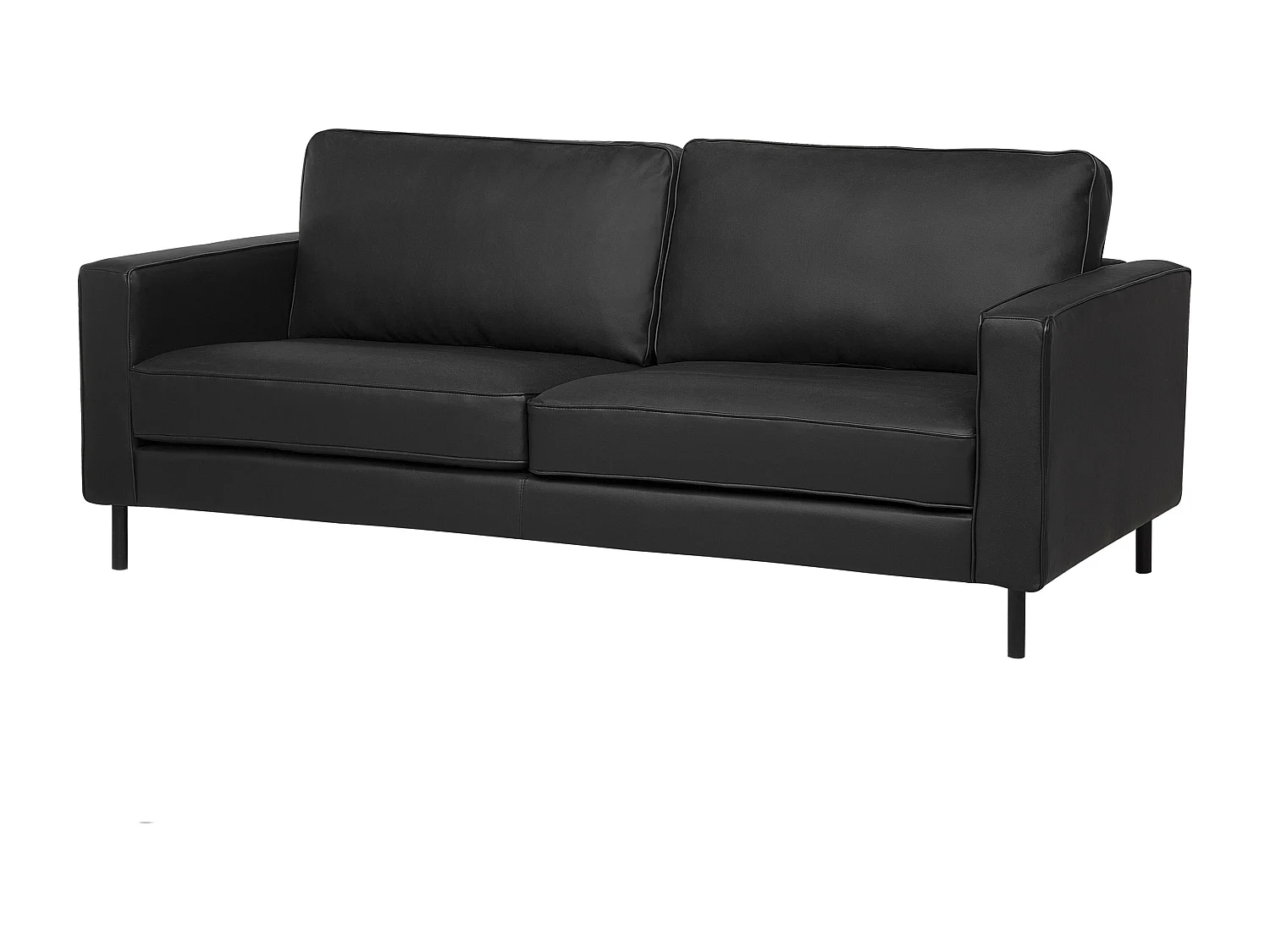 Bank SAVALEN Leer Zwart 3-zitter