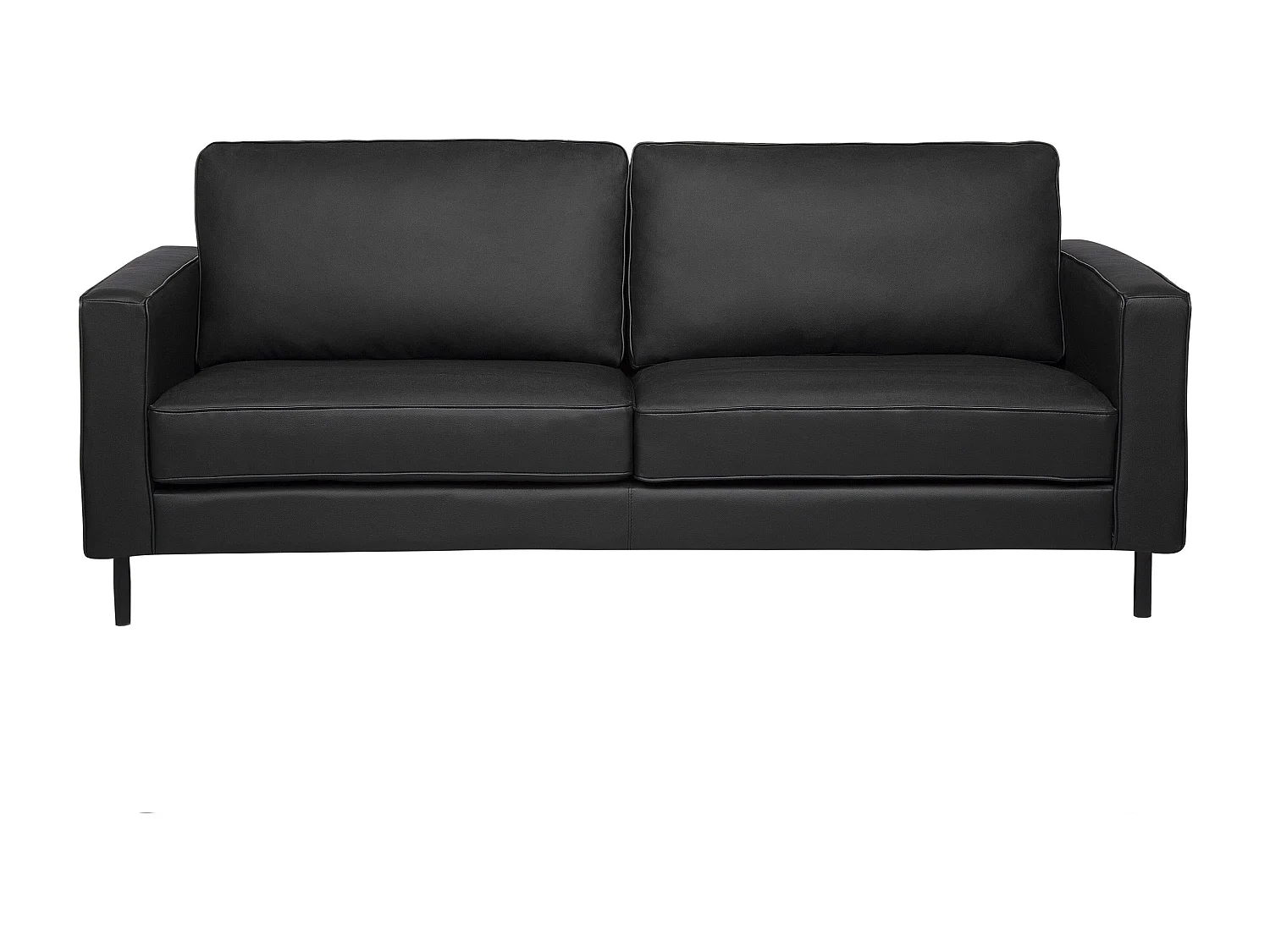 Canapé 3 places SAVALEN Cuir Noir