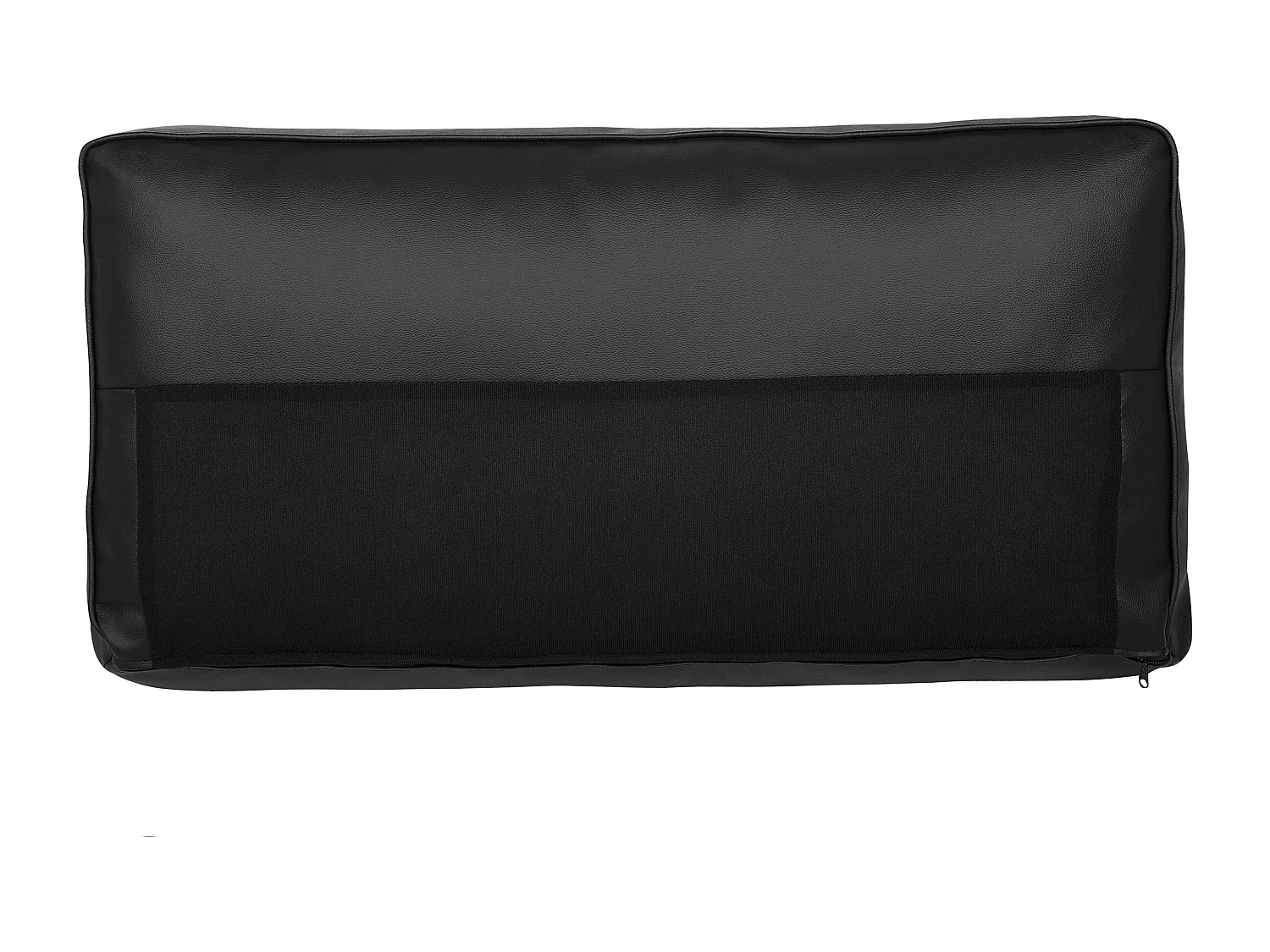 Sofá SAVALEN Pele Preto 3 lugares