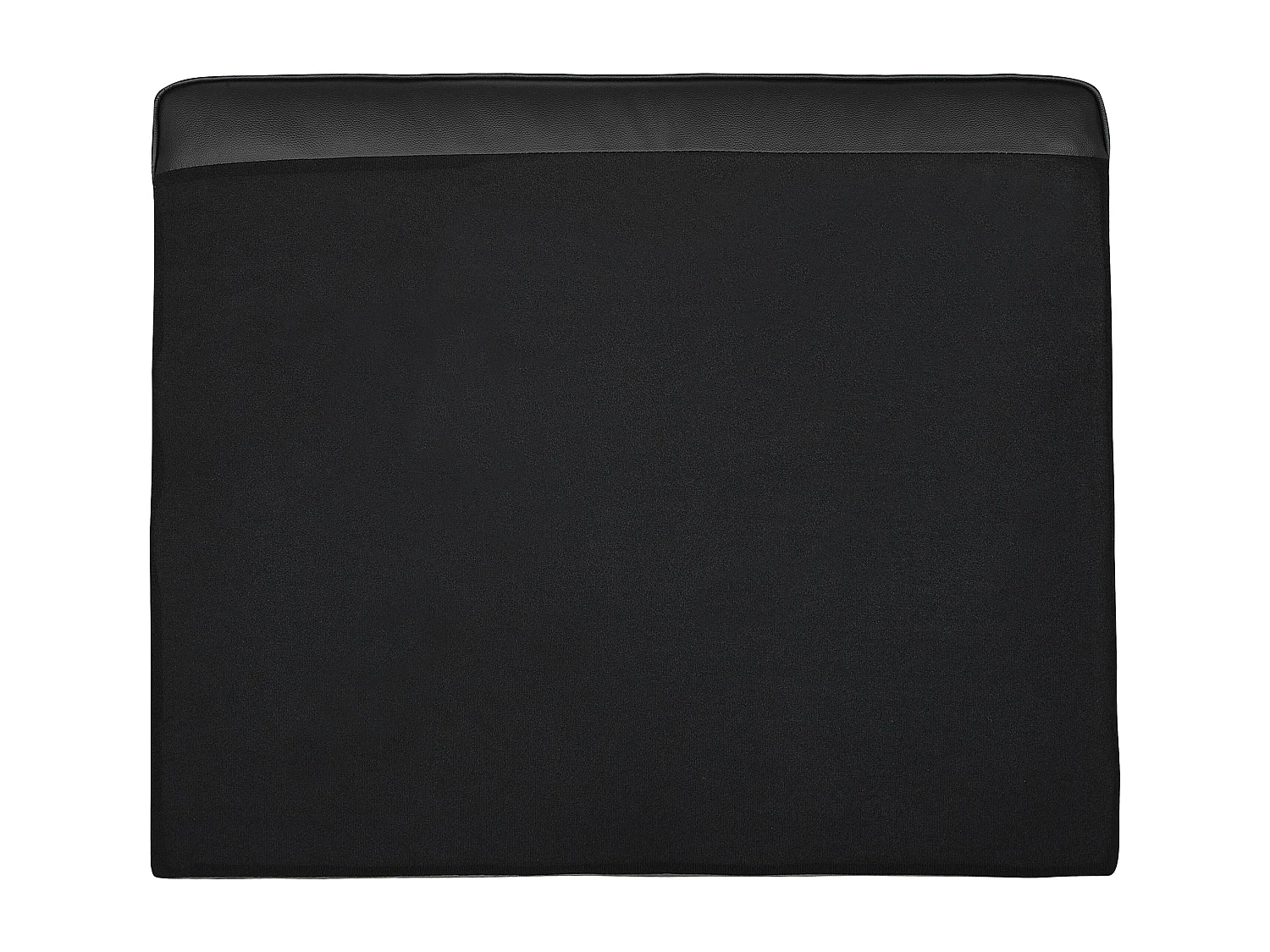 Sofá SAVALEN Pele Preto 3 lugares