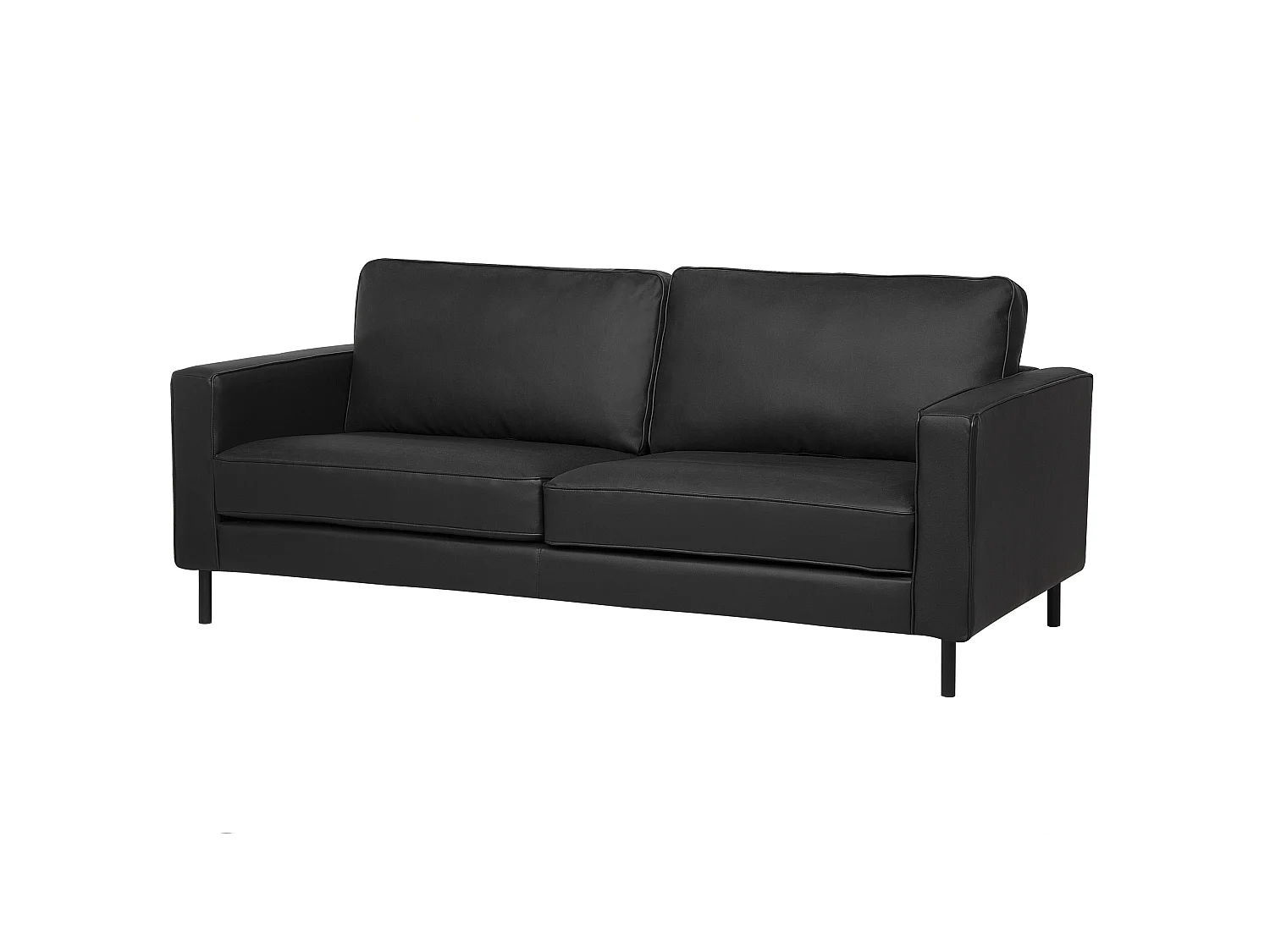 Bank SAVALEN Leer Zwart 3-zitter