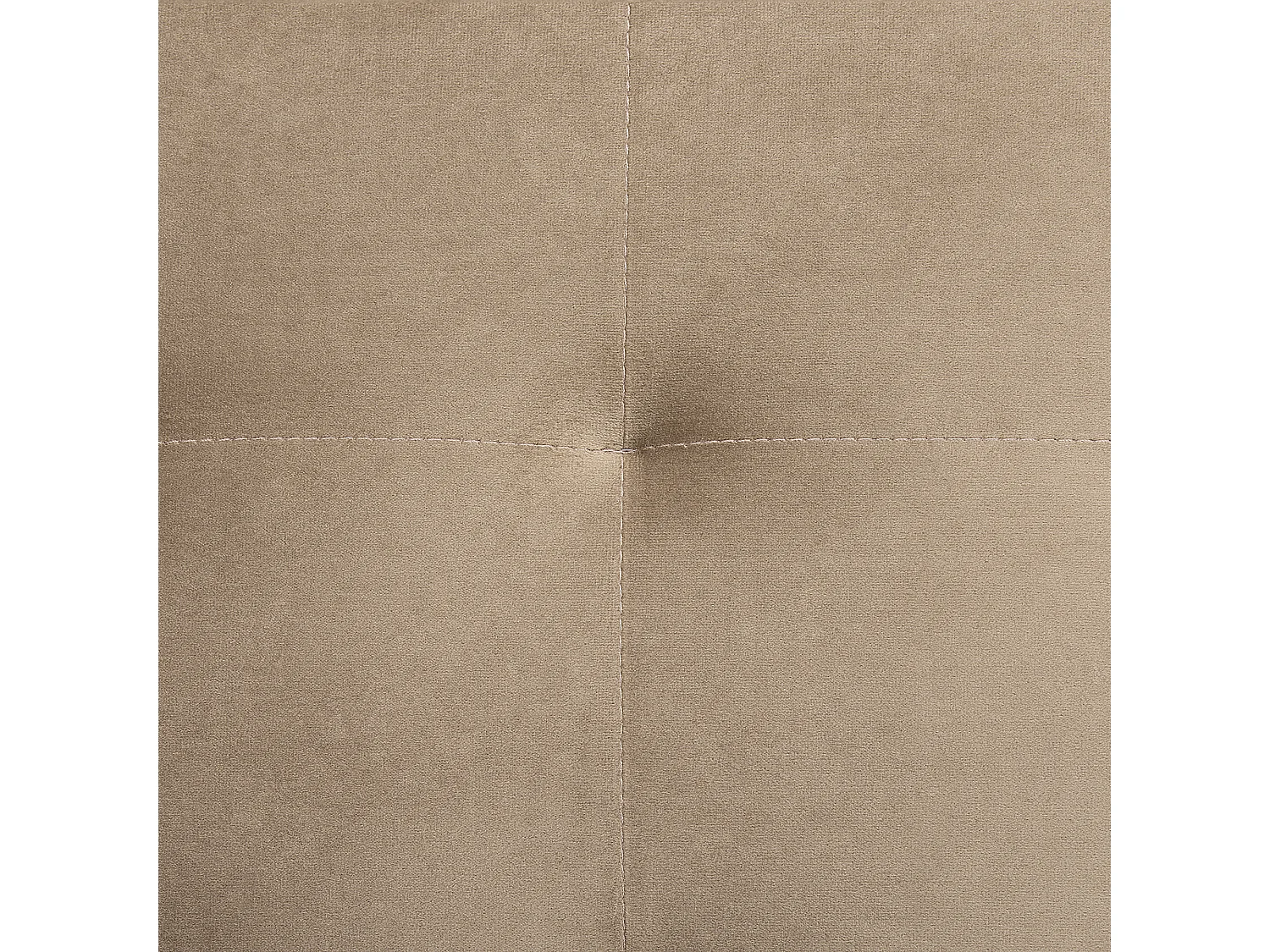 Modulaire hoekslaapbank ABERDEEN Fluweel Zandbeige 4-zitter Linkerzijde