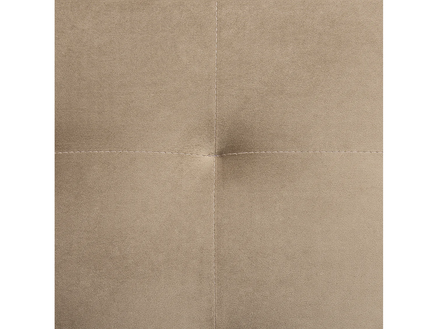 Modulaire hoekslaapbank ABERDEEN Fluweel Zandbeige 4-zitter Linkerzijde