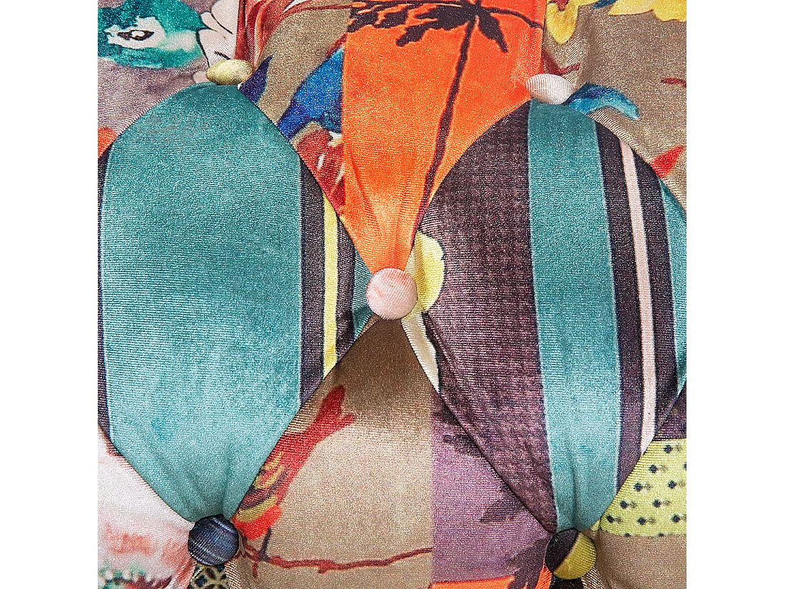 Canapé 3 places CHESTERFIELD Tissu Vert clair