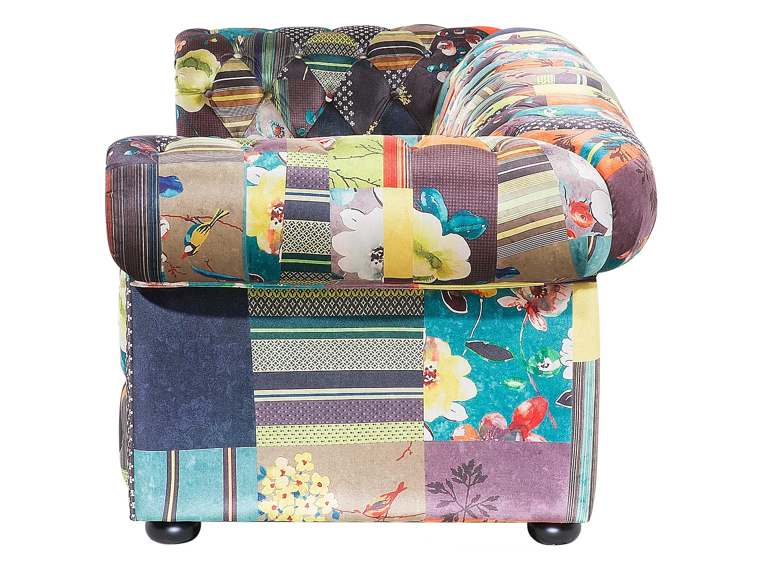 Divano CHESTERFIELD Tessuto Verde chiaro 3 posti