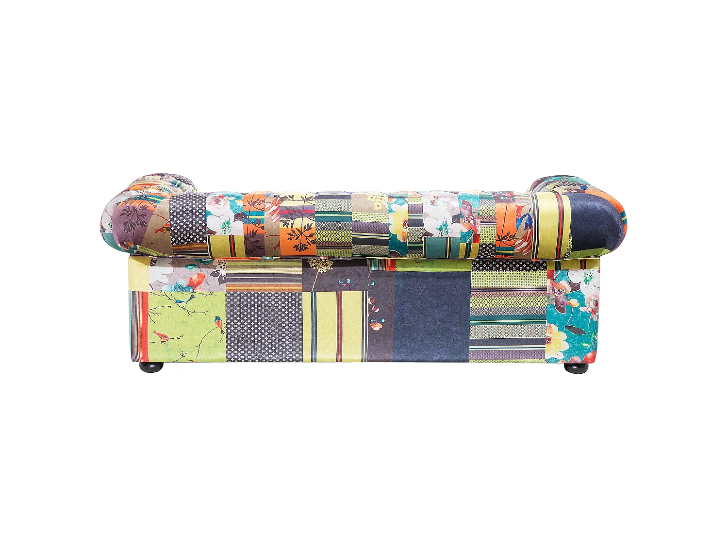 Divano CHESTERFIELD Tessuto Verde chiaro 3 posti