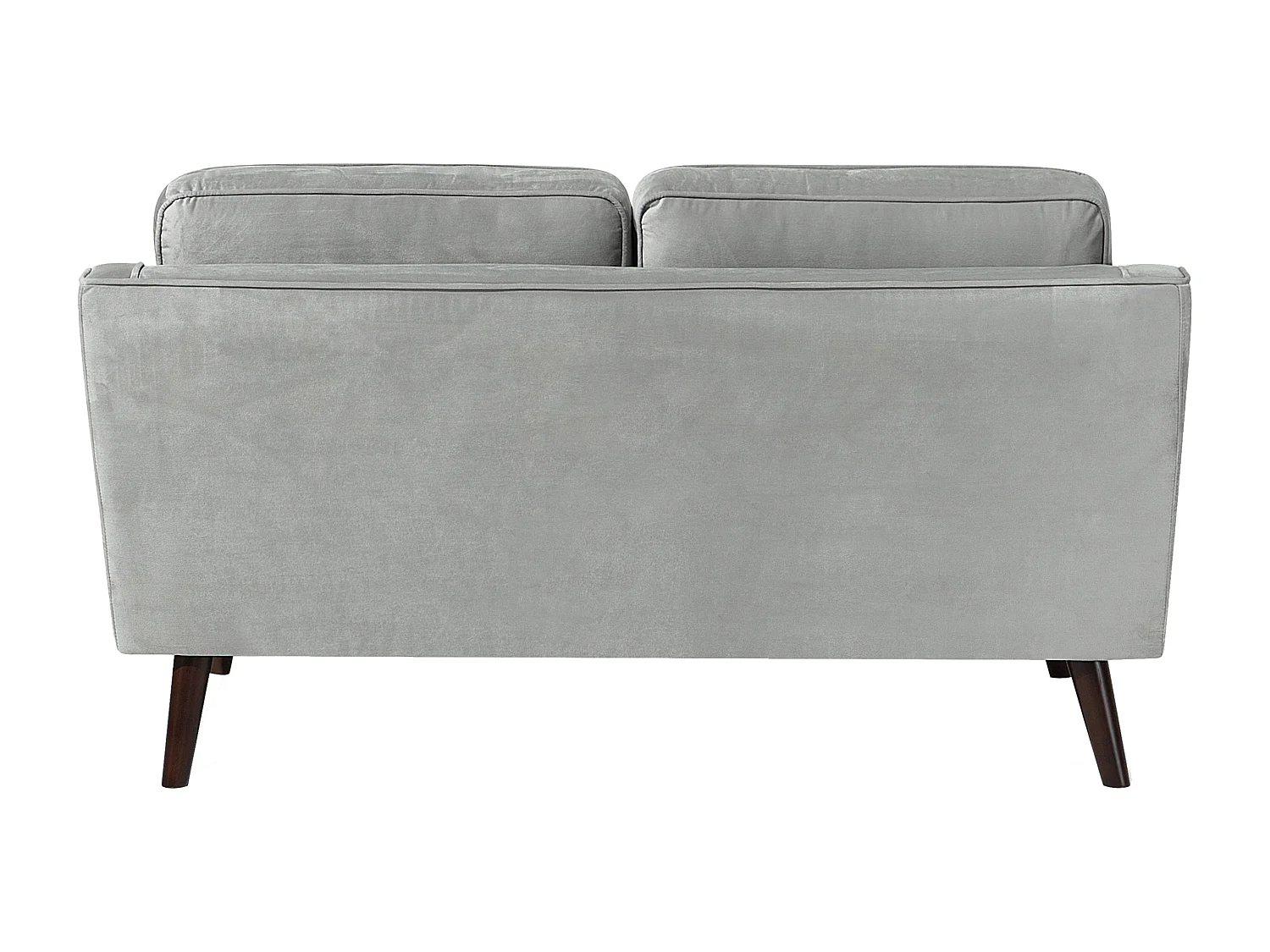 Canapé LOKKA Velours Gris clair 2 places