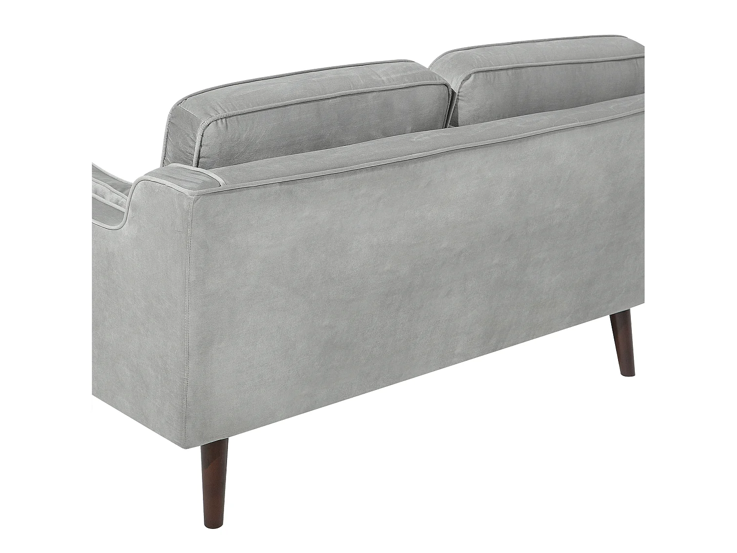 Canapé LOKKA Velours Gris clair 2 places