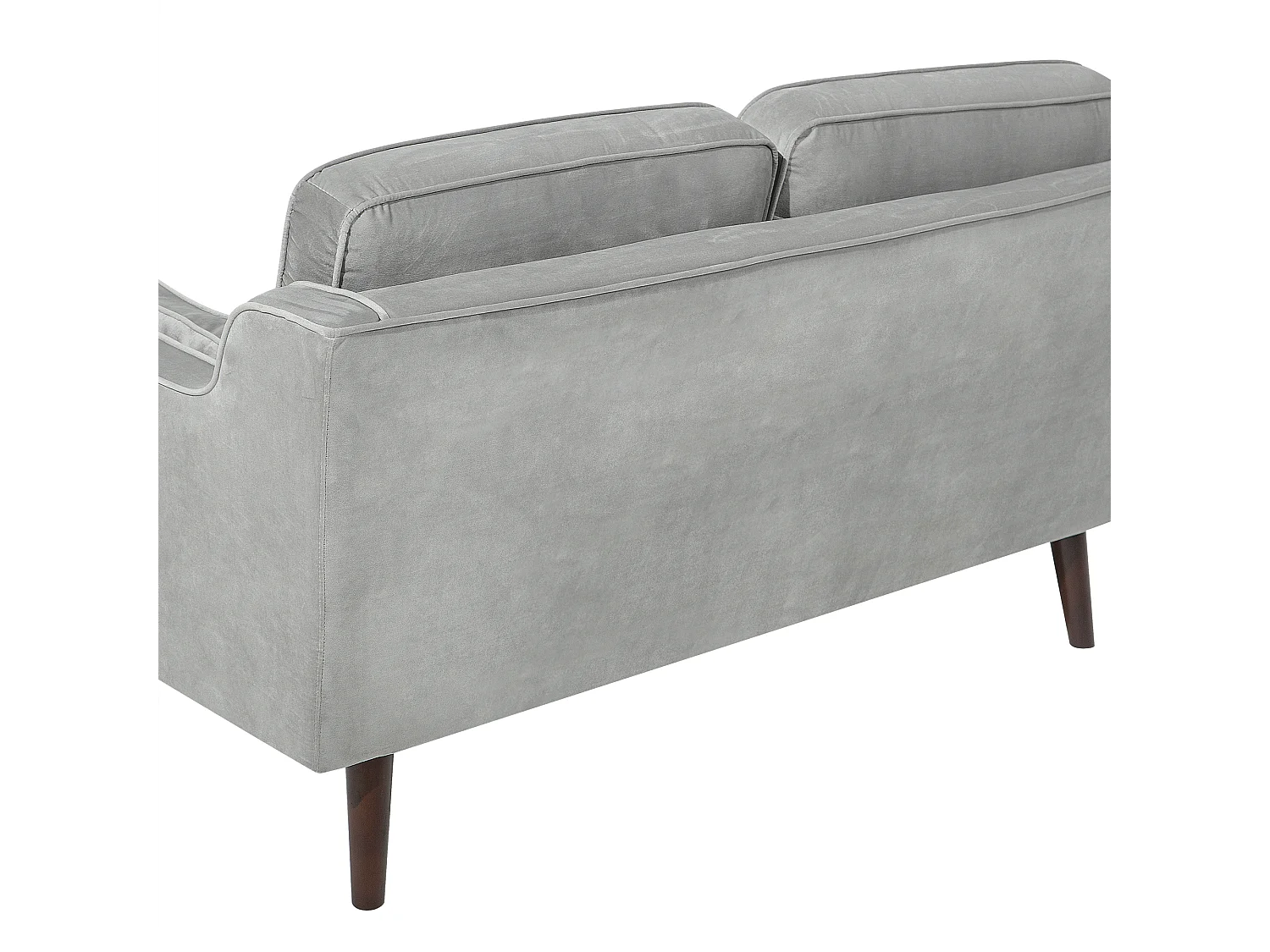 Bank LOKKA Fluweel Lichtgrijs 2-zitter