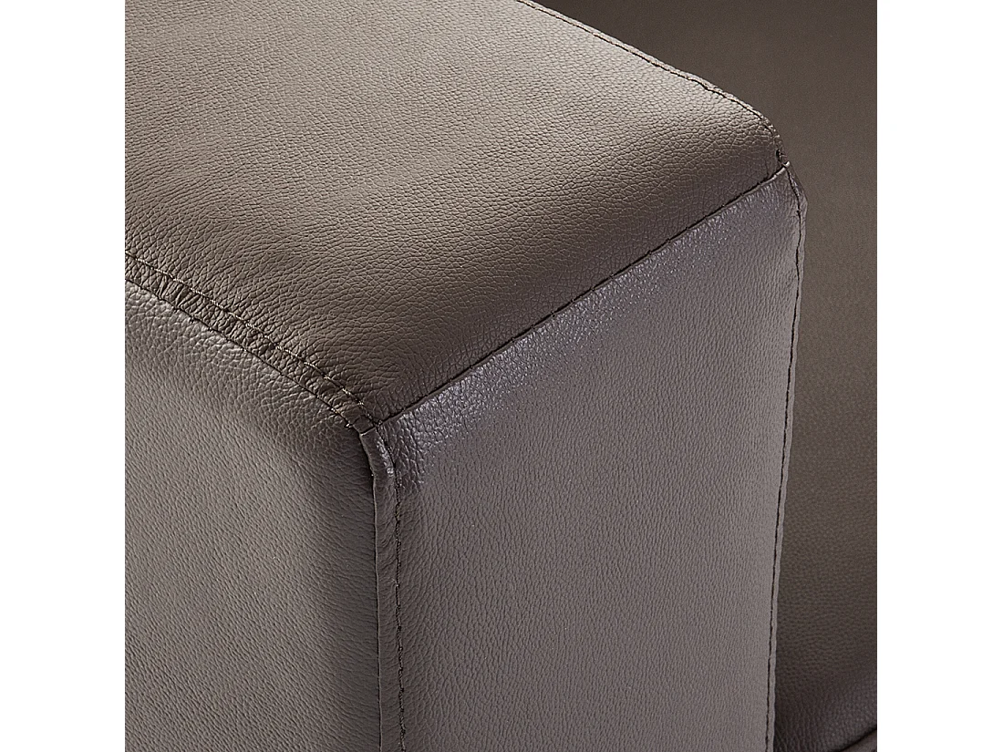 Bank HELSINKI Leer Donkerbruin 3-zitter