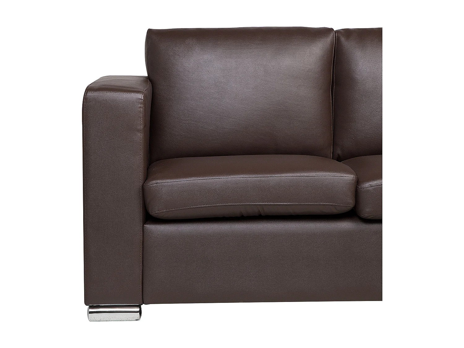 Bank HELSINKI Leer Donkerbruin 3-zitter