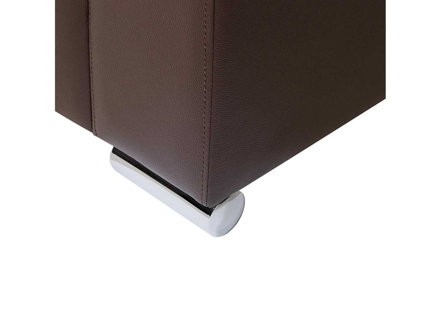 Canapé 3 places HELSINKI Cuir Marron foncé