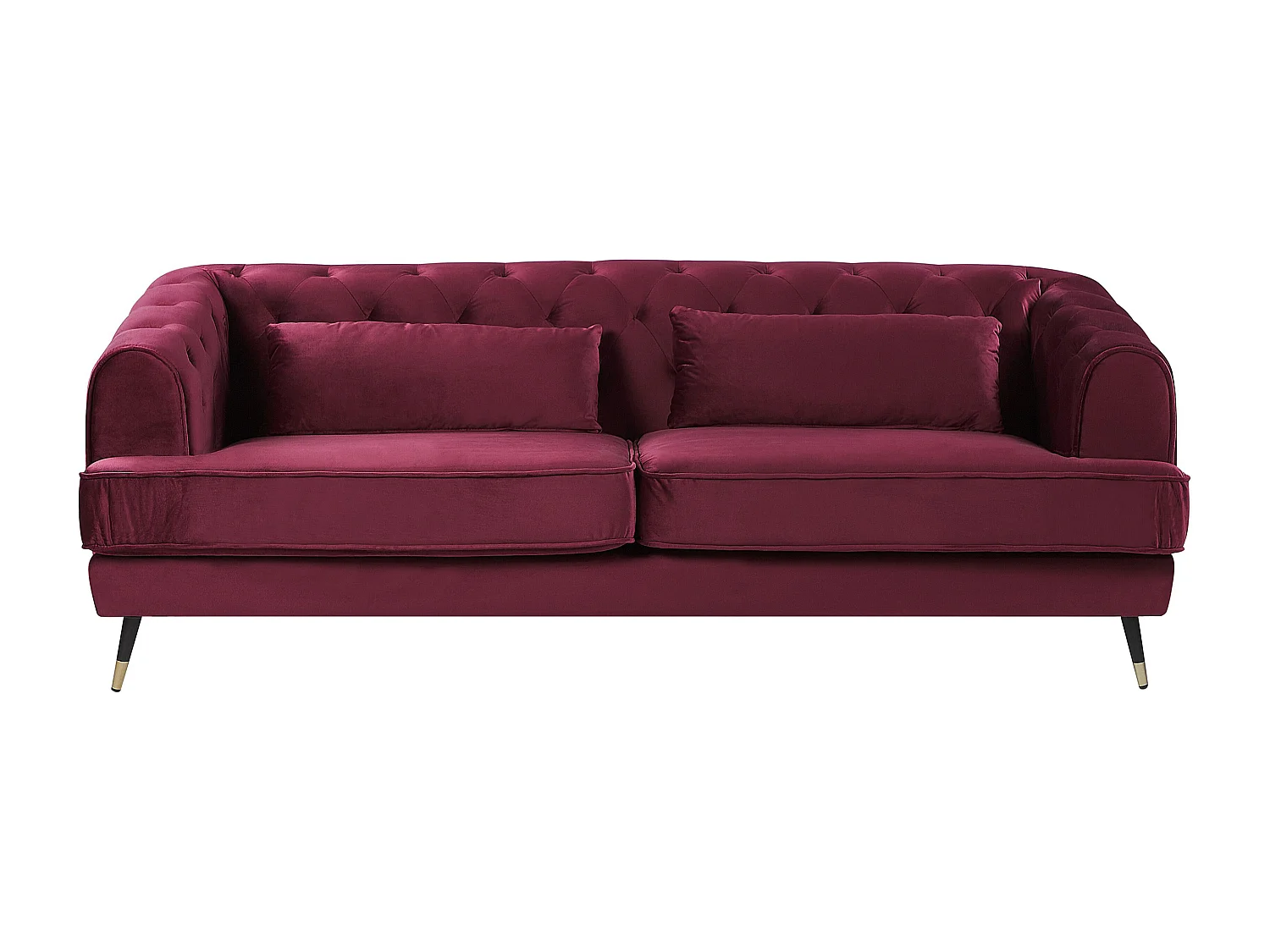 Bank SLETTA Fluweel Bordeaux 3-zitter