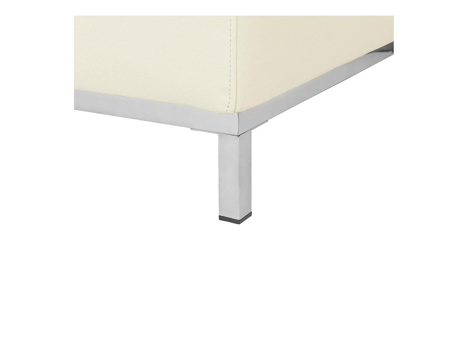 Modernes Ecksofa Beige Echtleder L-förmig linksseitig Oslo