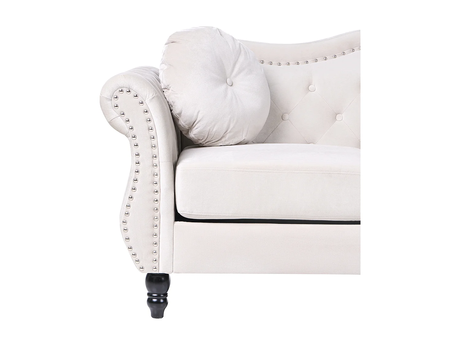 Bank SKIEN Fluweel Beige 2-zitter