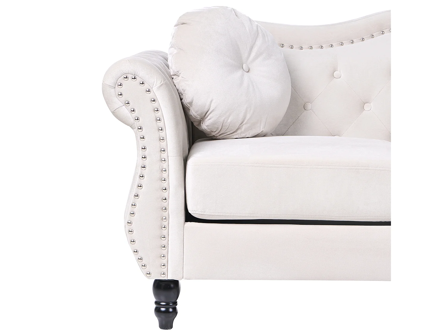 Canapé SKIEN Velours Beige 2 places