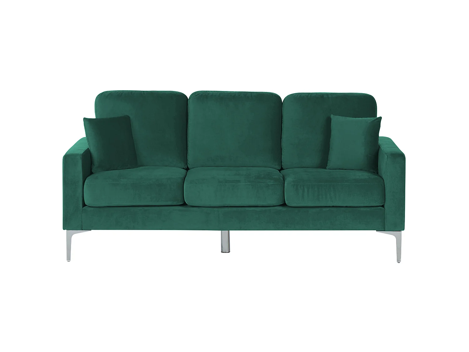 Canapé GAVLE Velours Vert émeraude 3 places