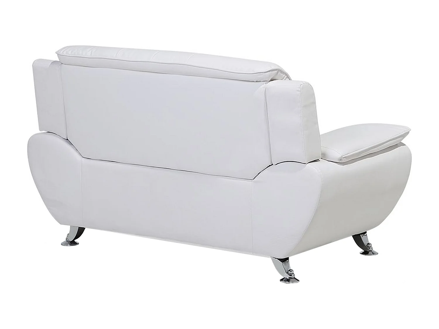 Divano LEIRA Pelle sintetica Bianco 2 posti