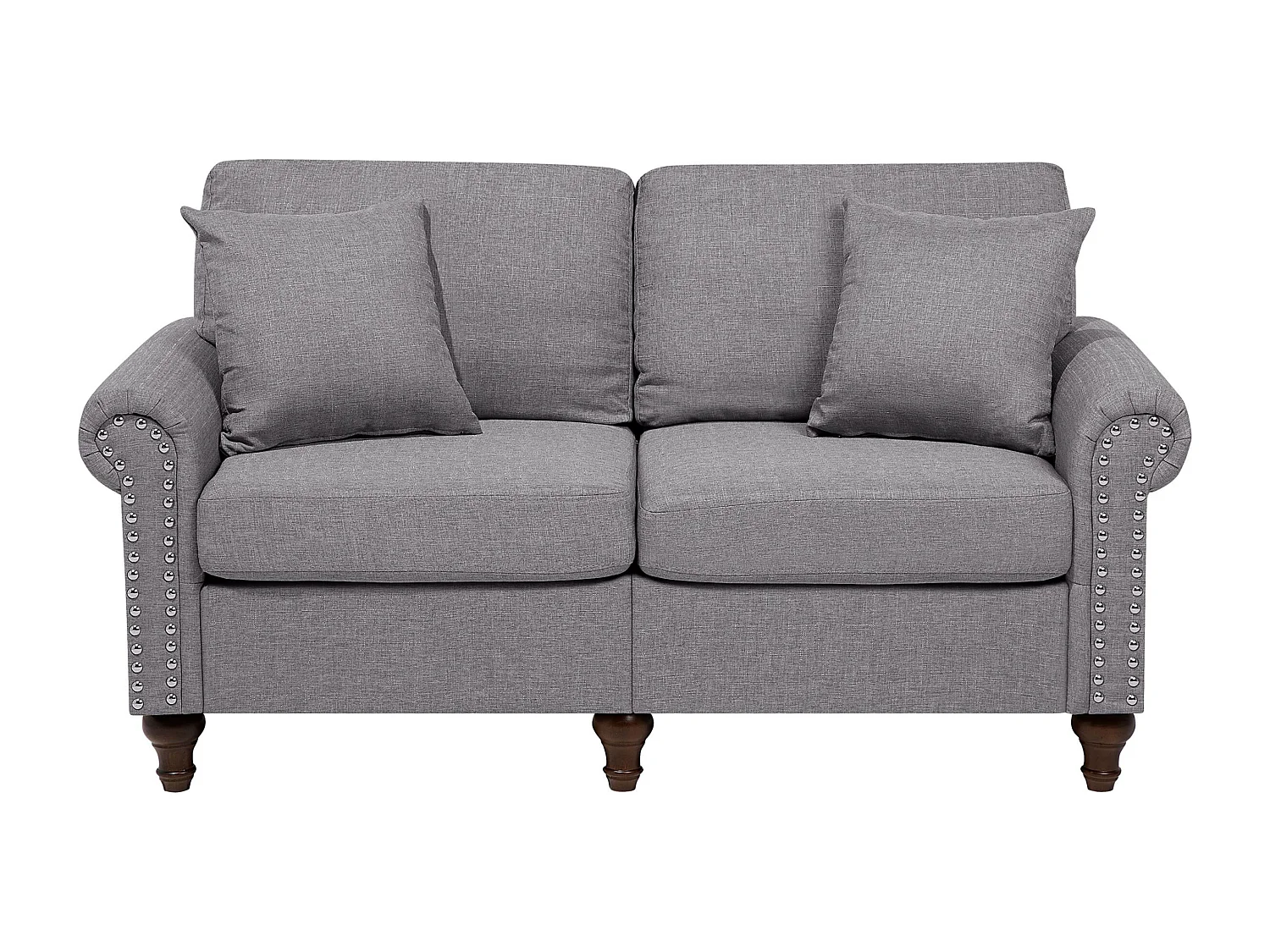 Tweezitsbank stof lichtgrijs OTRA II