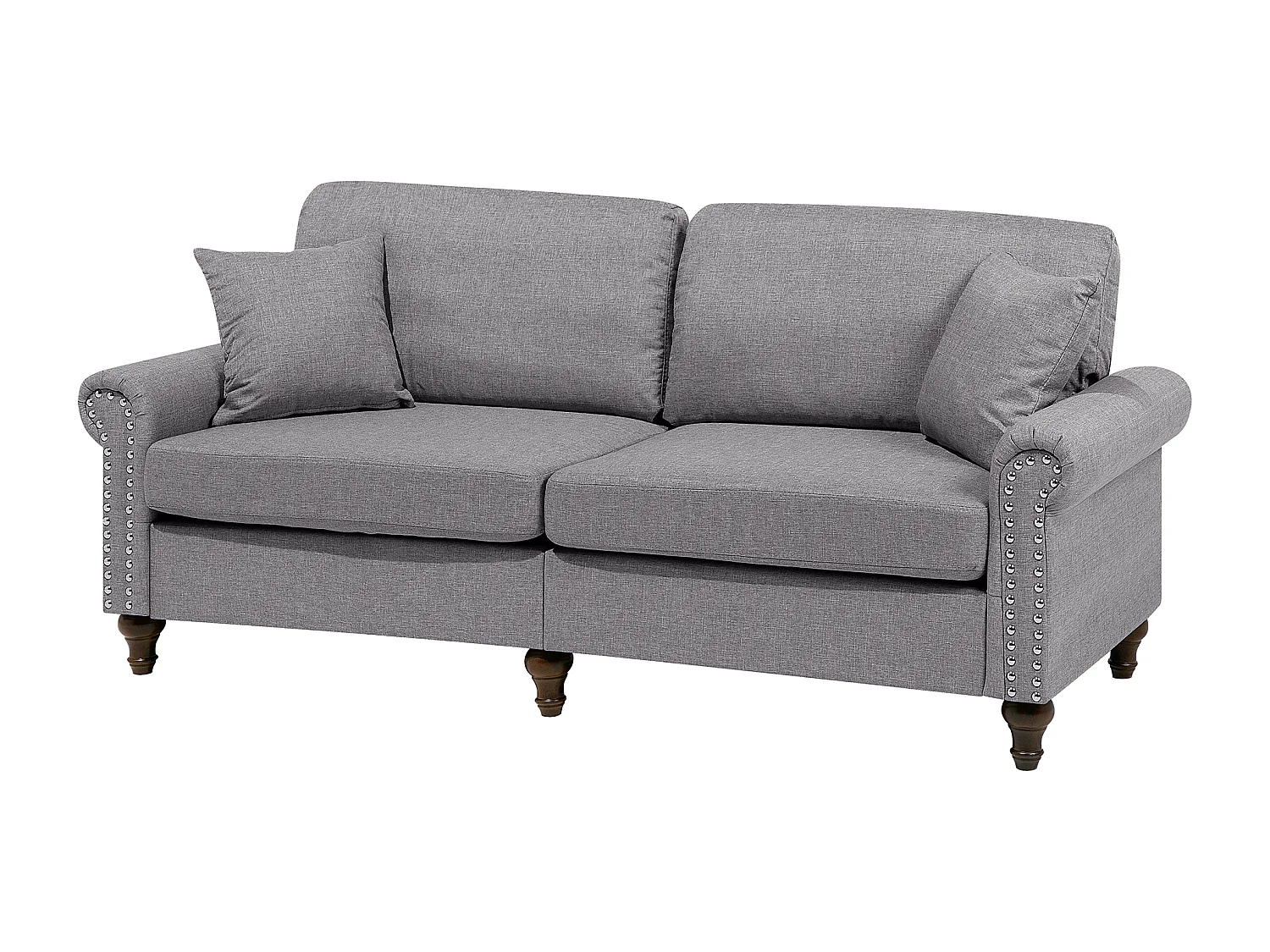 Tweezitsbank stof lichtgrijs OTRA II