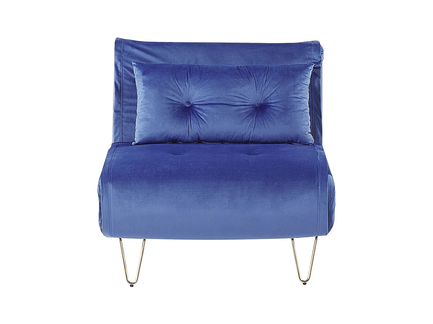 Fauteuil convertible VESTFOLD Velours Bleu marine