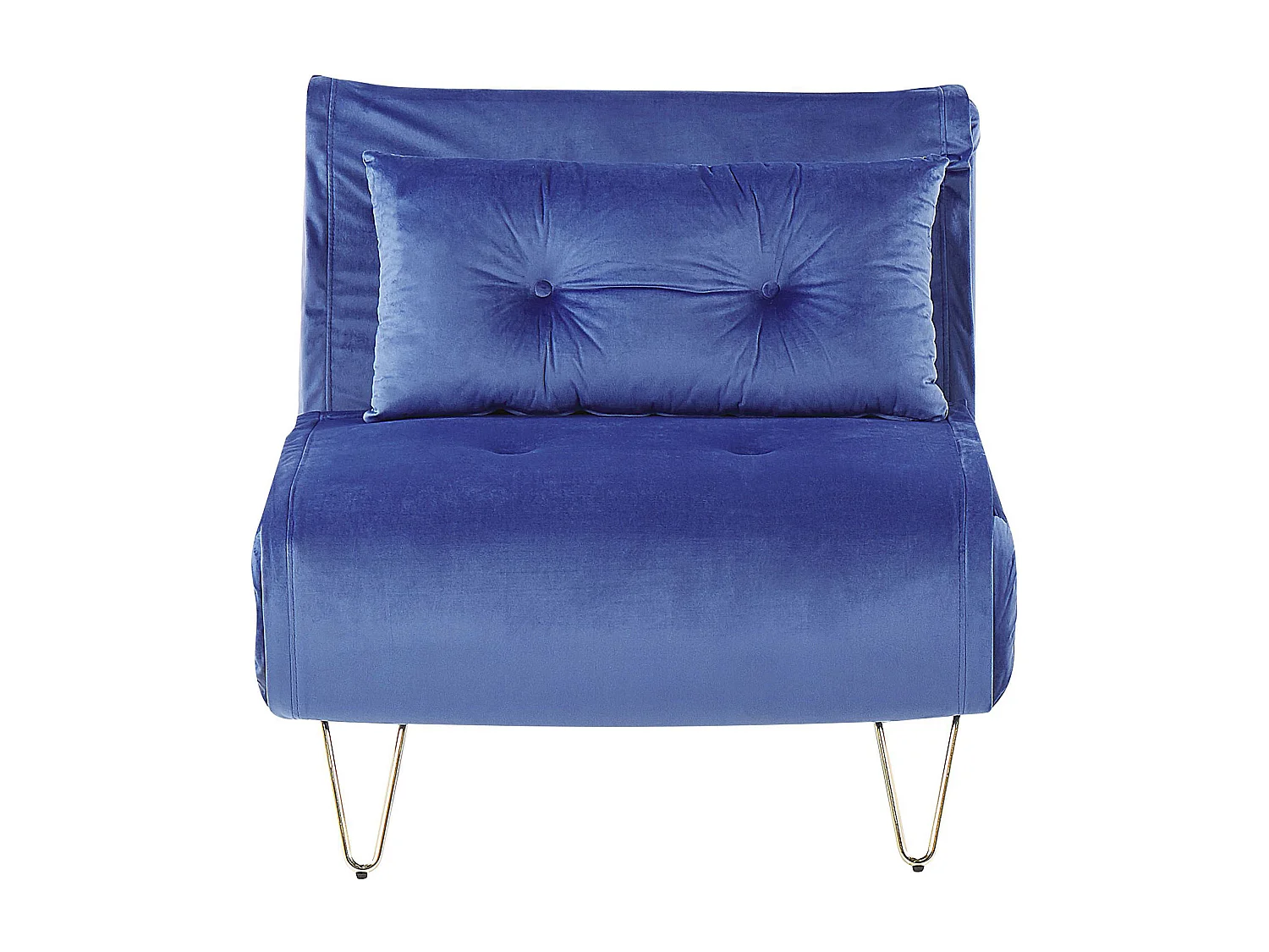 Fauteuil convertible VESTFOLD Velours Bleu marine