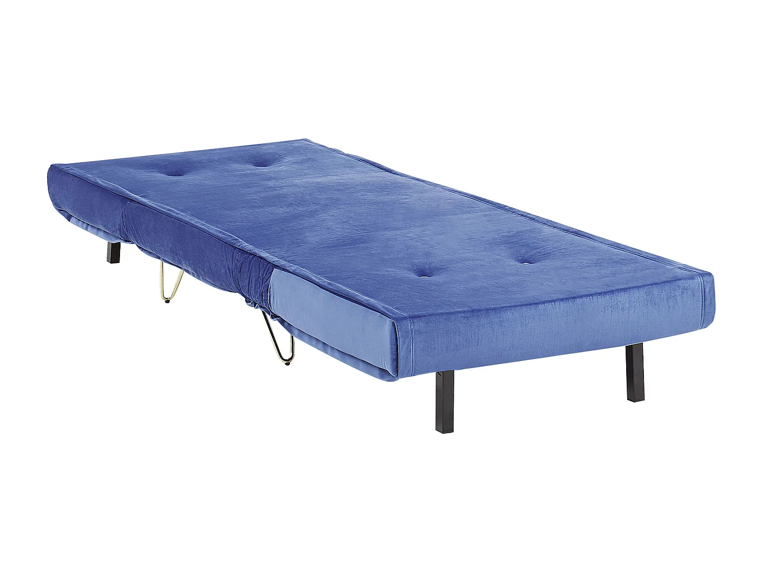 Fauteuil convertible VESTFOLD Velours Bleu marine