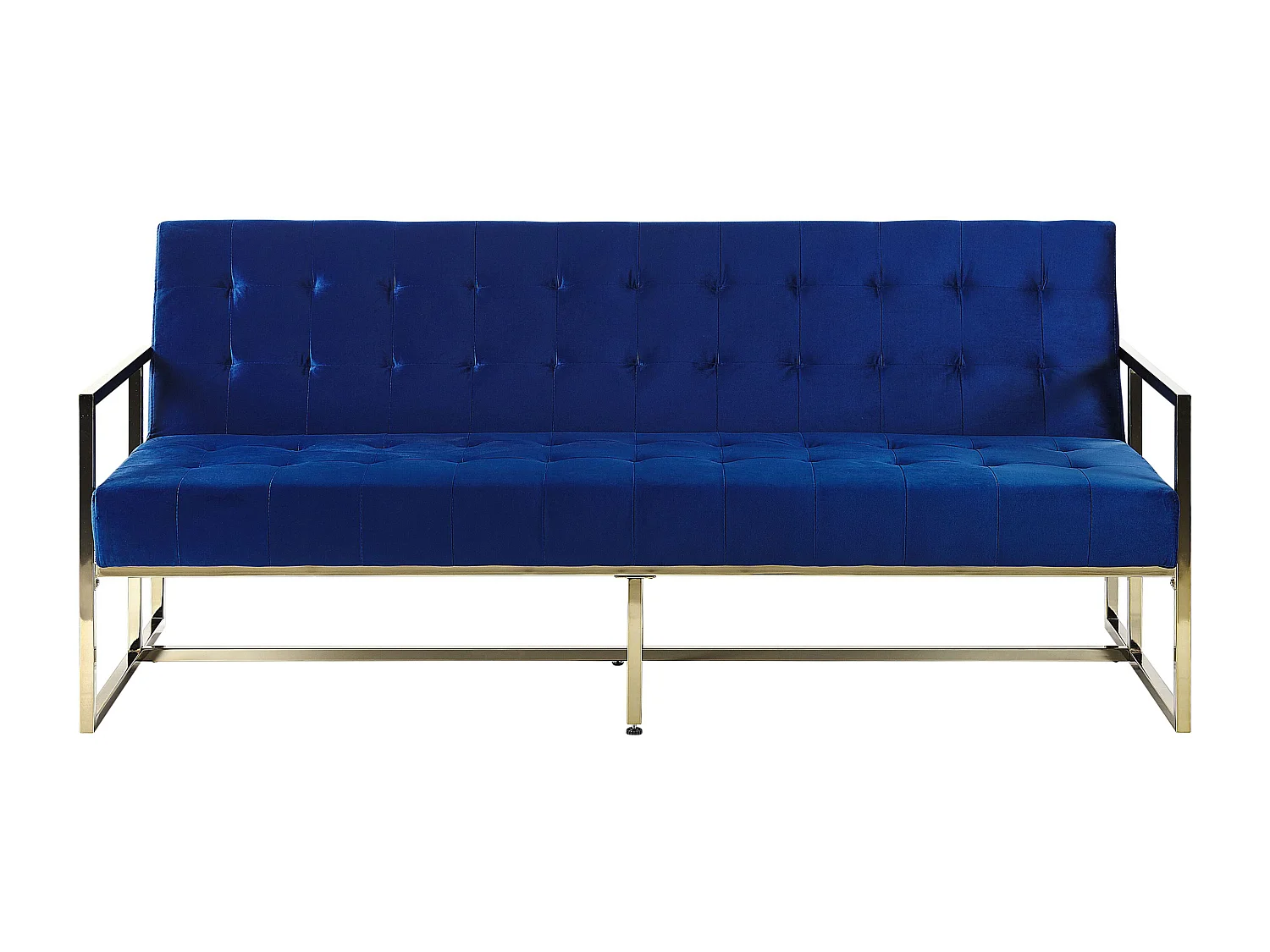 Slaapbank MARSTAL Fluweel Marineblauw 3-zitter