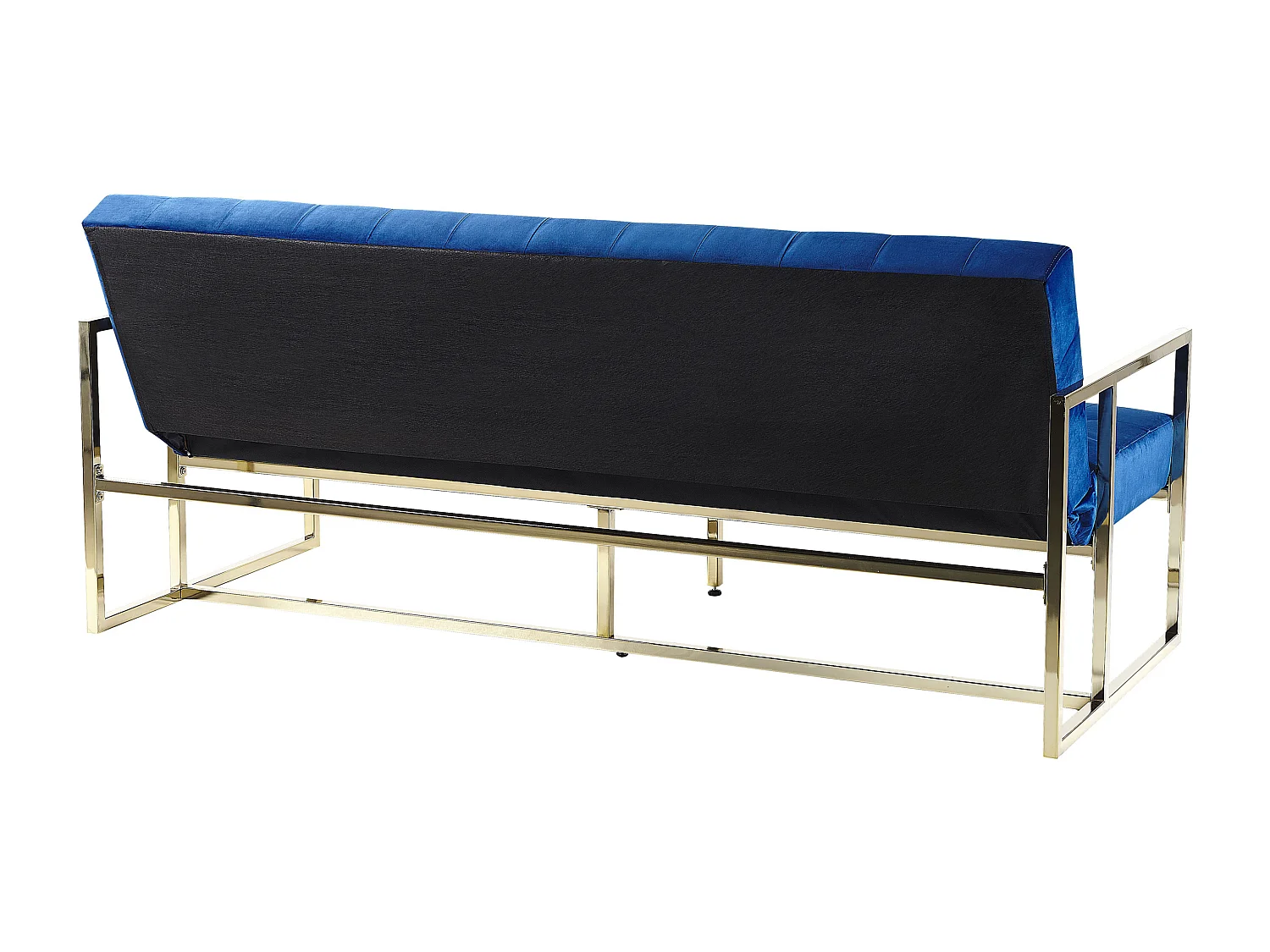 Slaapbank MARSTAL Fluweel Marineblauw 3-zitter