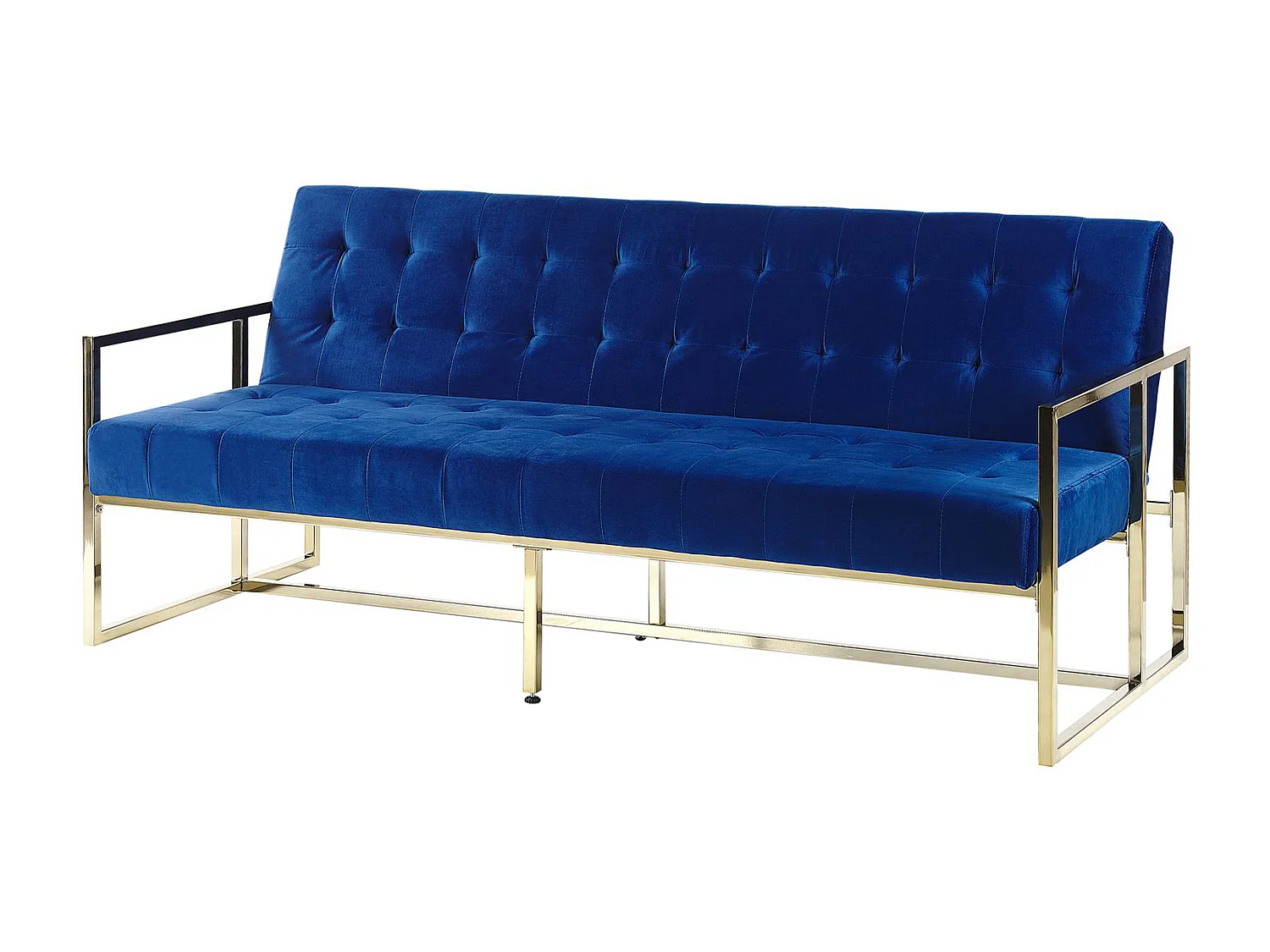 Divano letto MARSTAL Velluto Blu marino 3 posti
