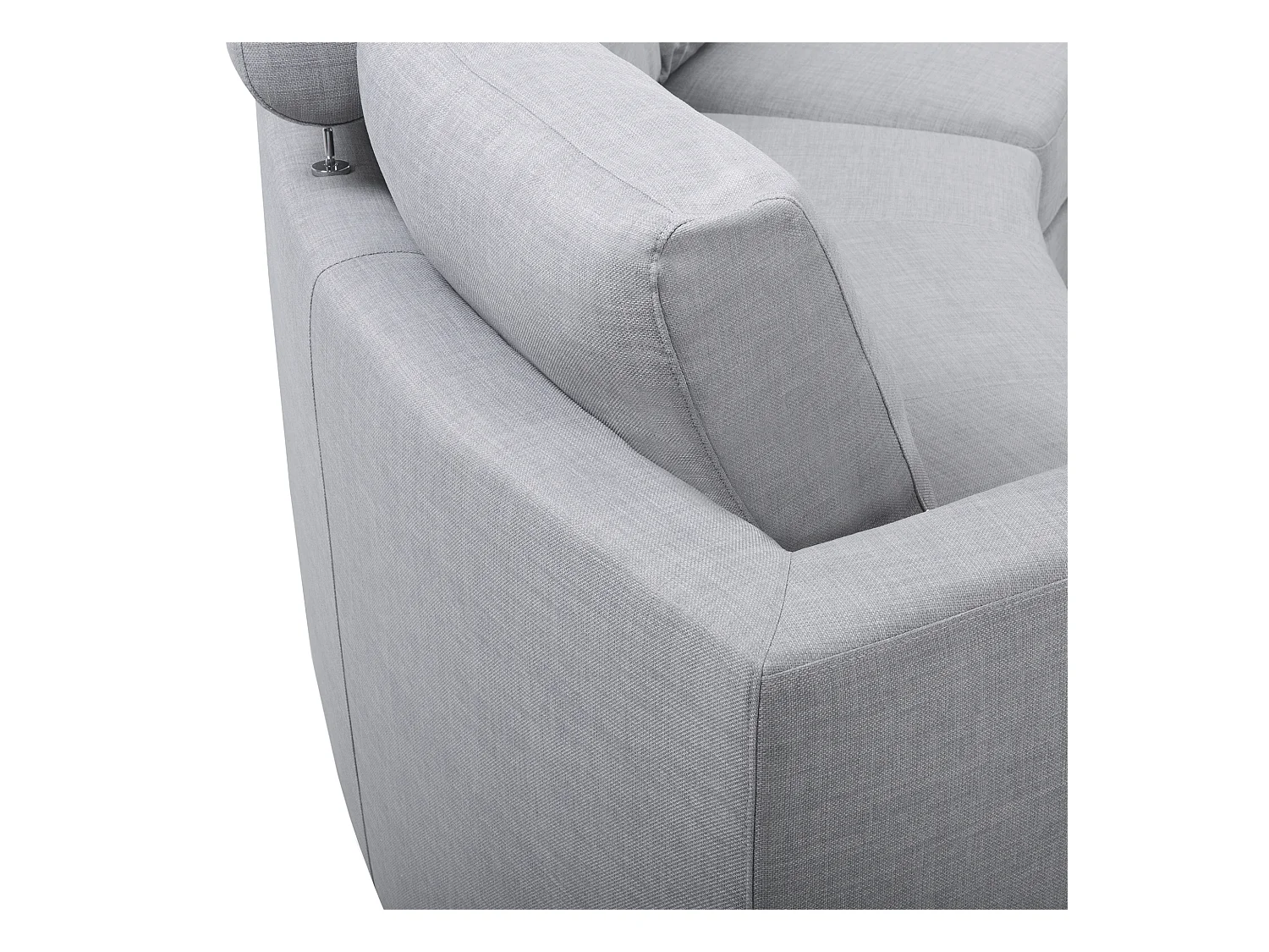 Divano semicircolare ROTUNDE Tessuto Grigio chiaro 7 posti