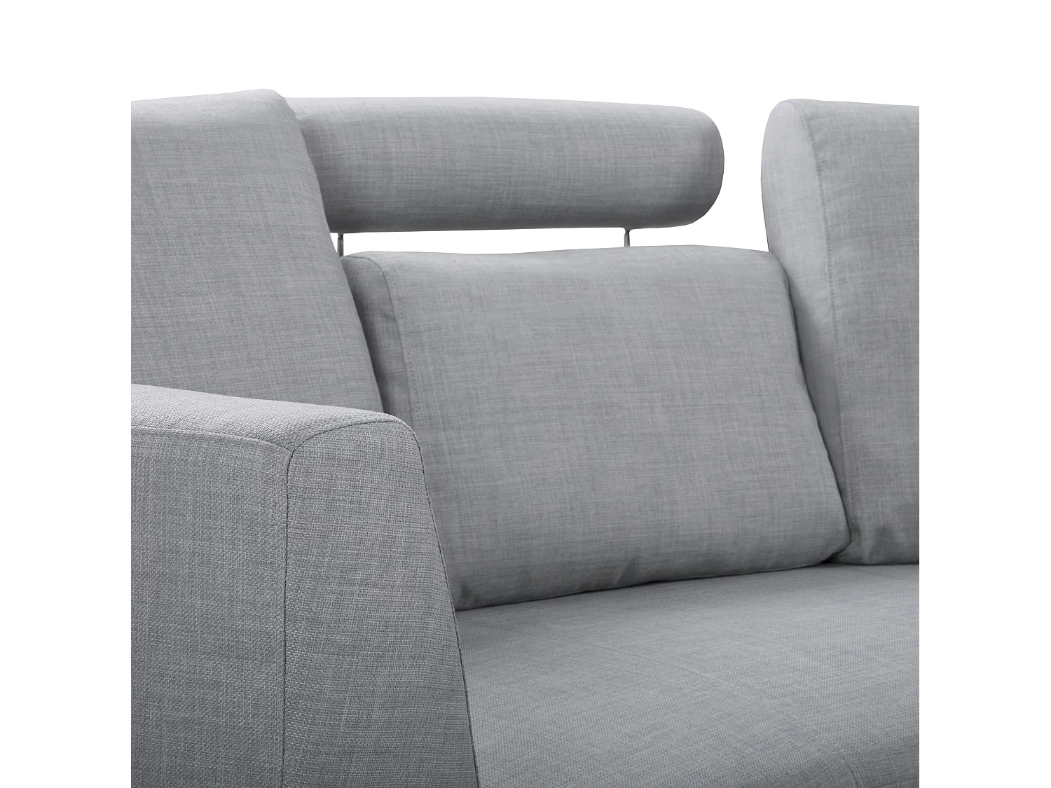 Canapé arrondi 7 places ROTUNDE Tissu Gris clair