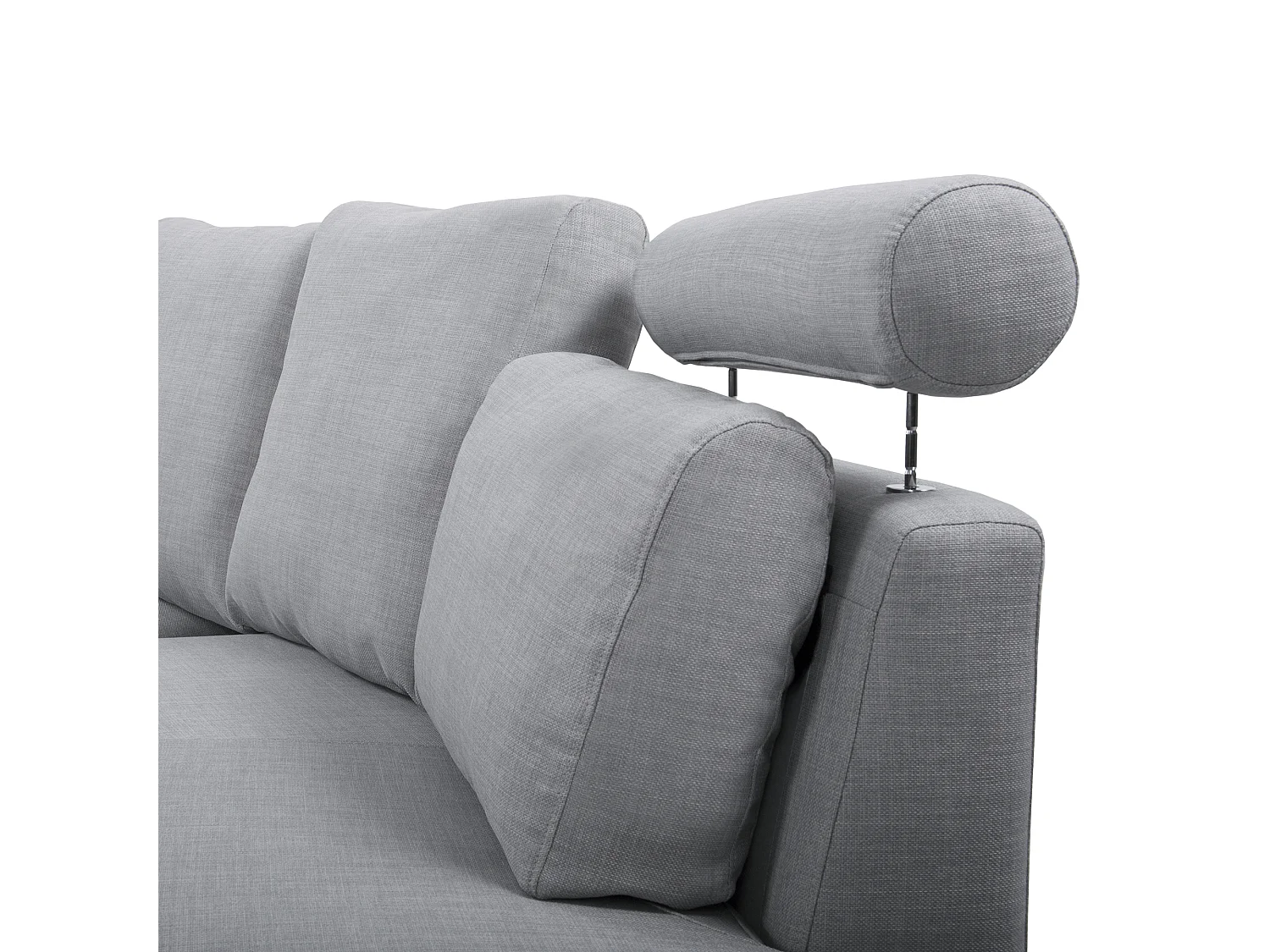 Canapé arrondi 7 places ROTUNDE Tissu Gris clair