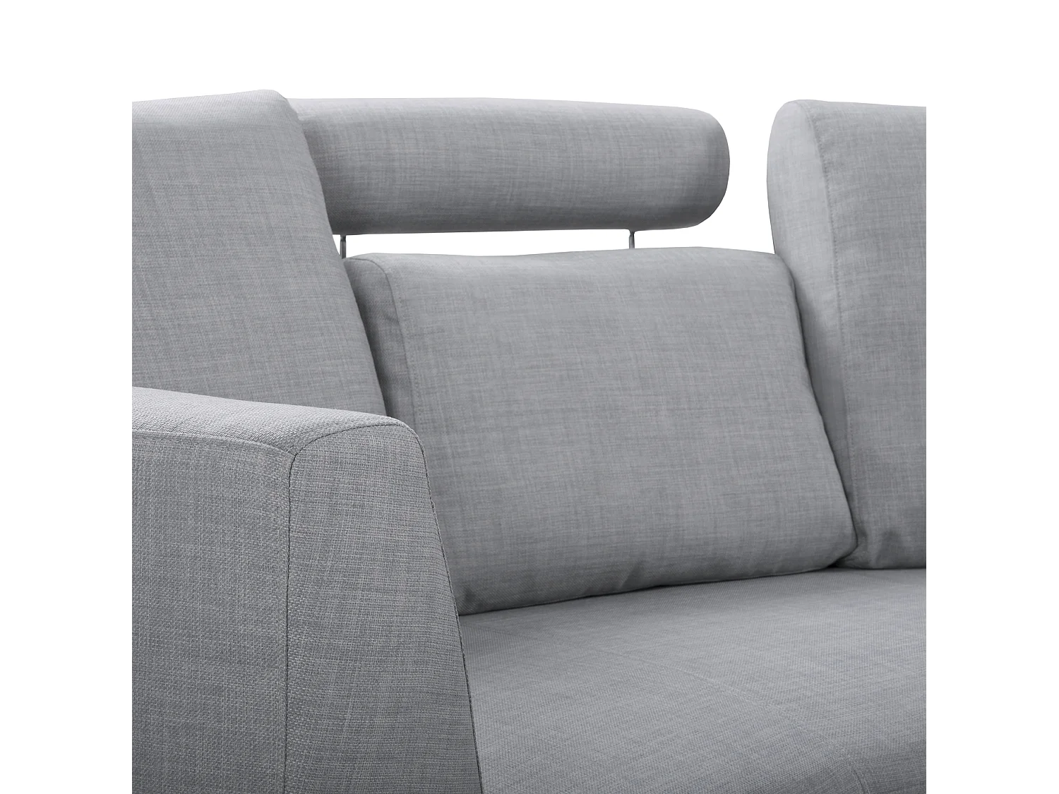 Canapé arrondi 7 places ROTUNDE Tissu Gris clair