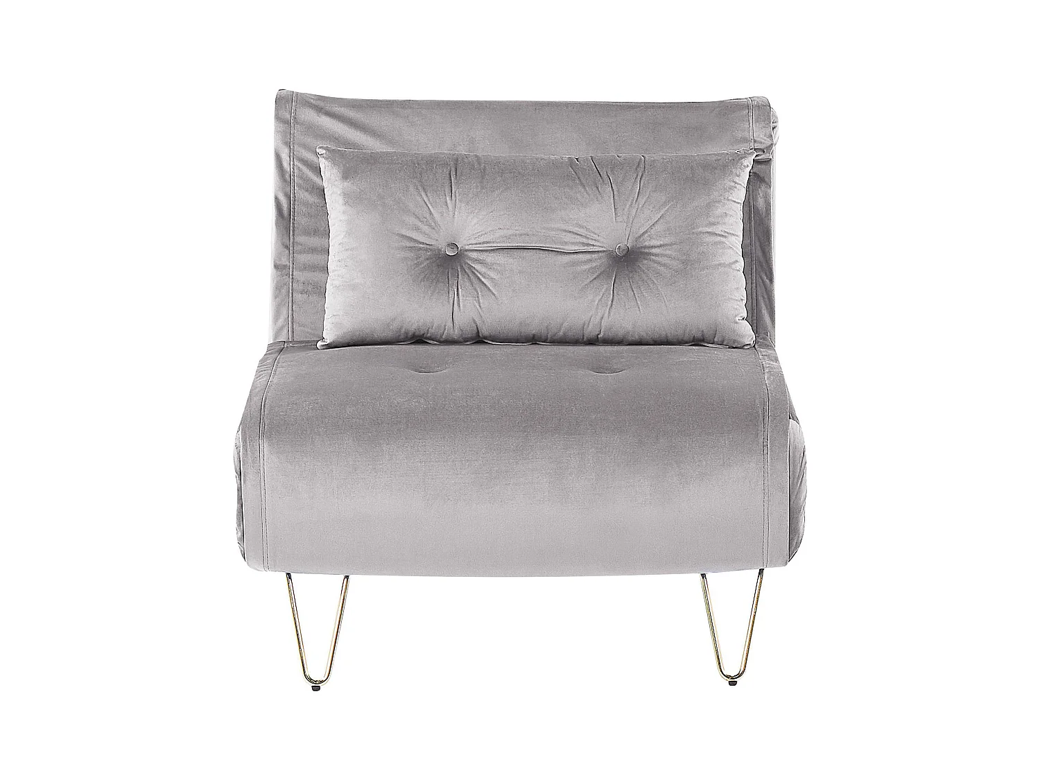 Fauteuil convertible VESTFOLD Velours Gris