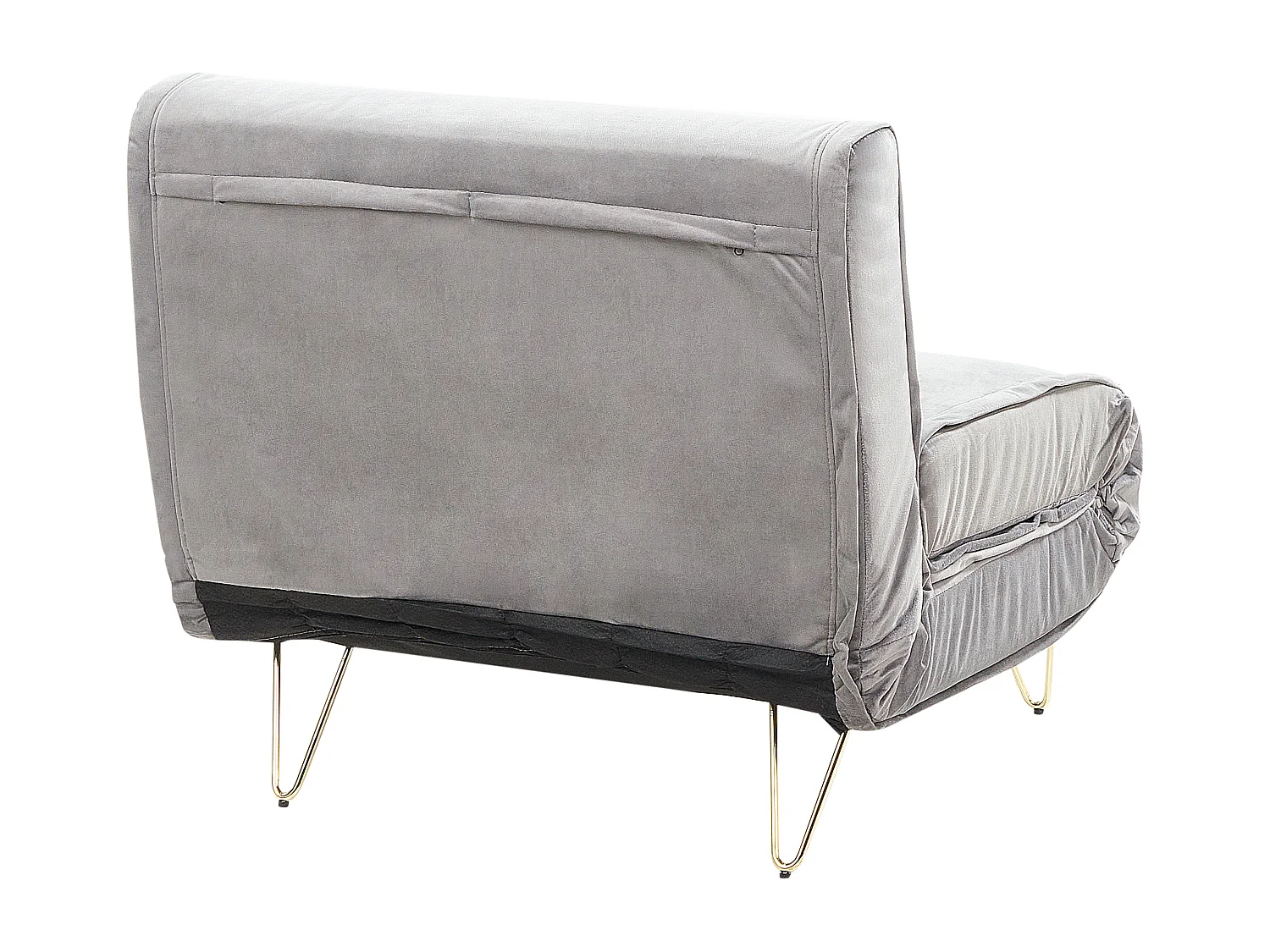 Fauteuil convertible VESTFOLD Velours Gris