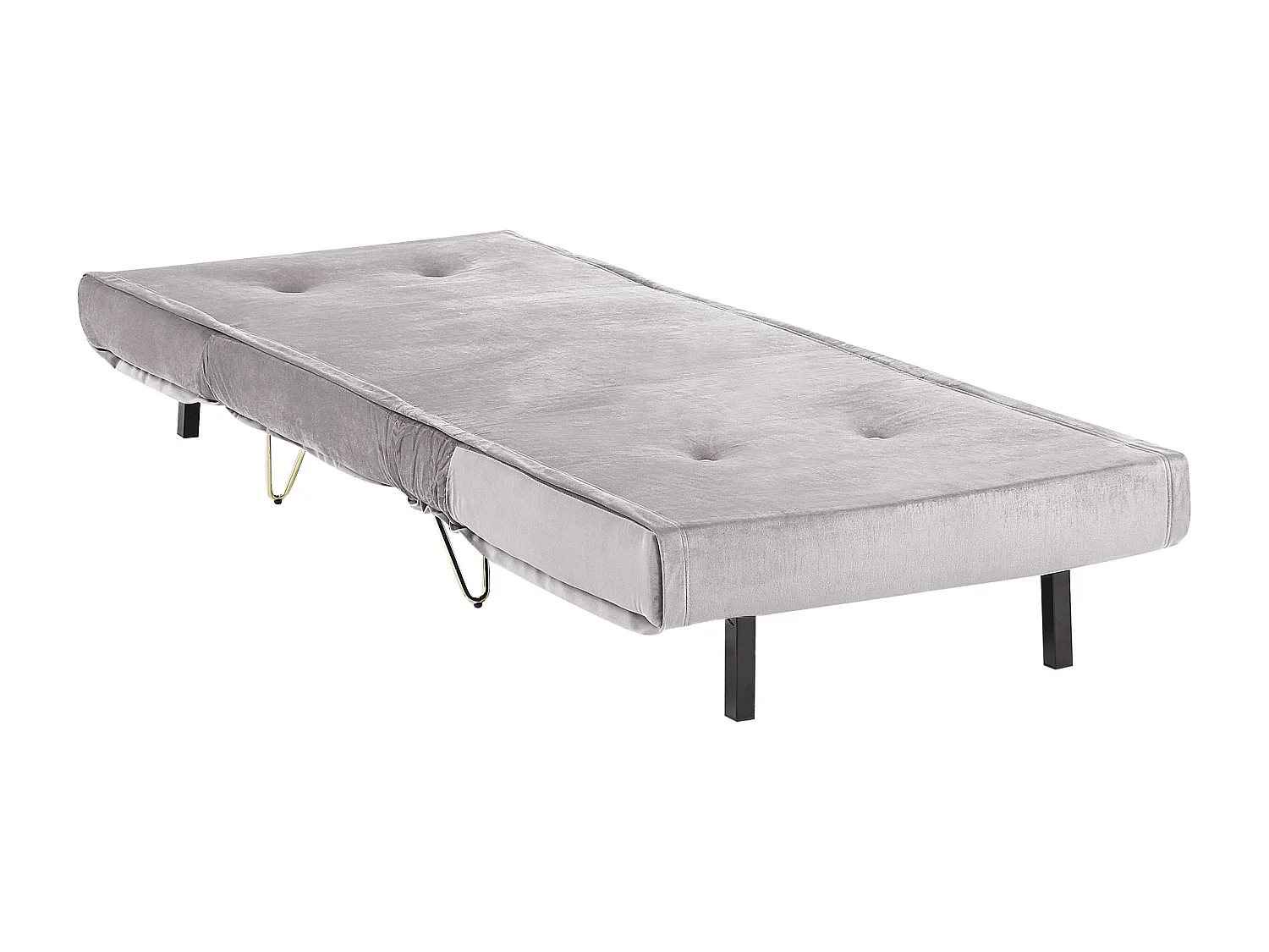 Fauteuil convertible VESTFOLD Velours Gris