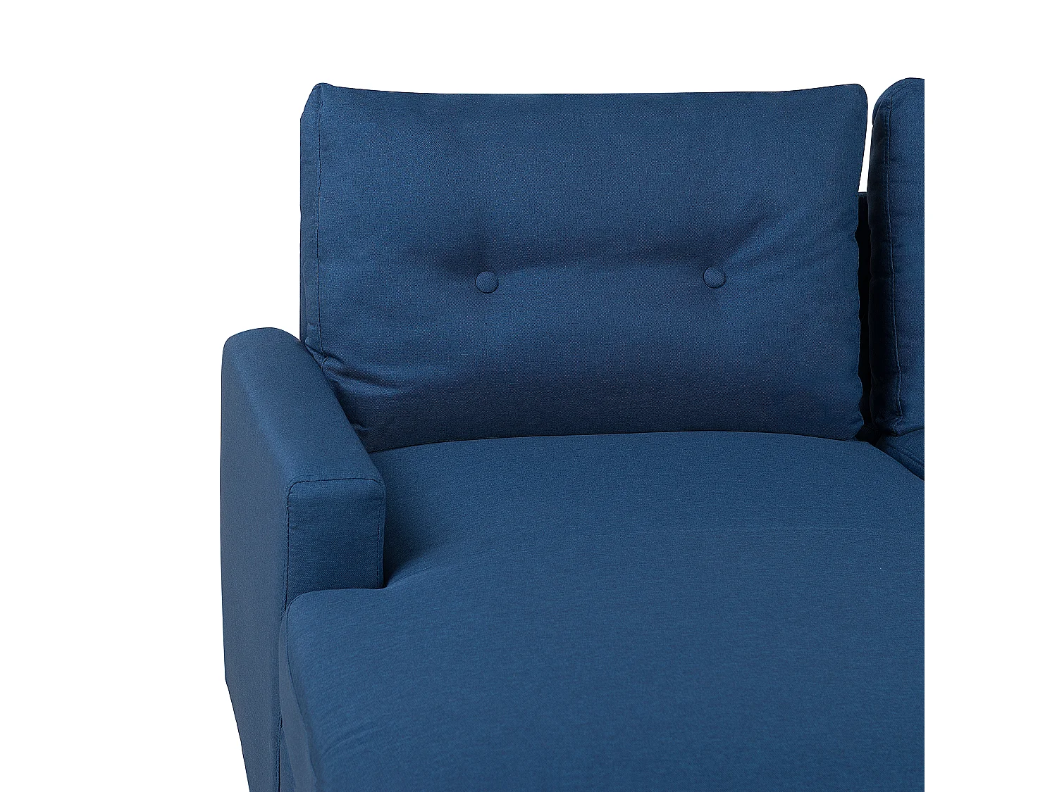 - Canapé Angle à gauche - Flakk - Tissu, Bleu Marine