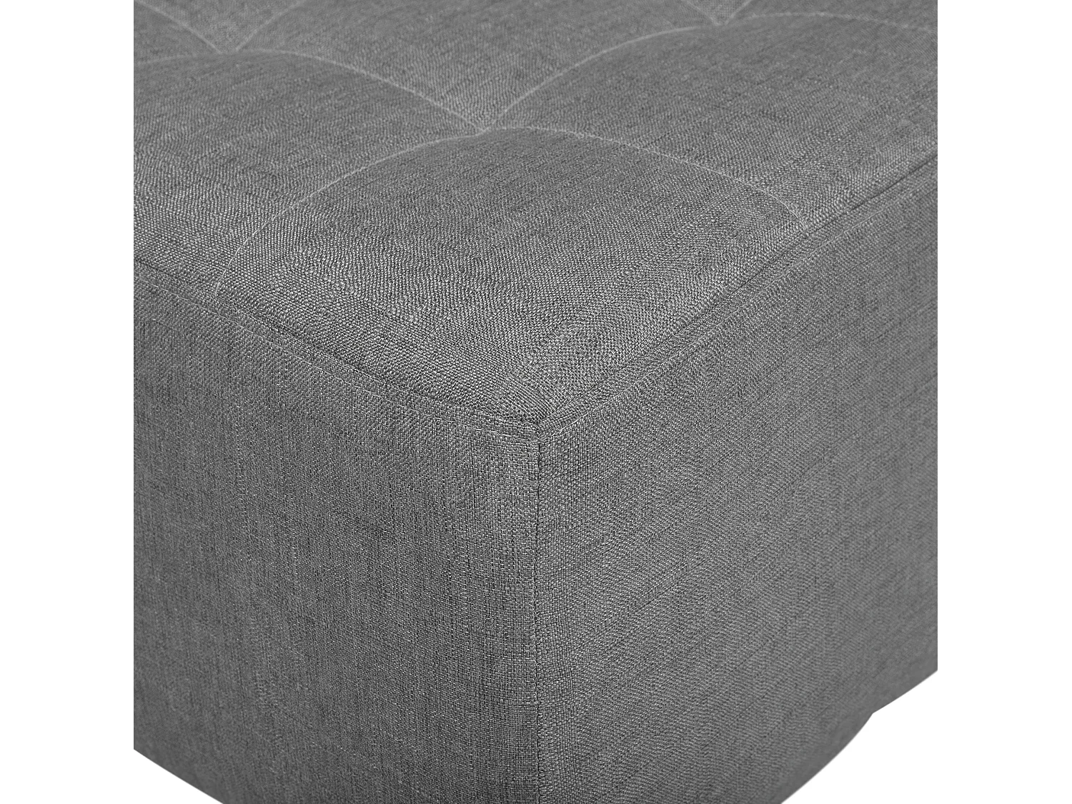 Canapé-lit 3 places ABERDEEN Tissu Gris clair