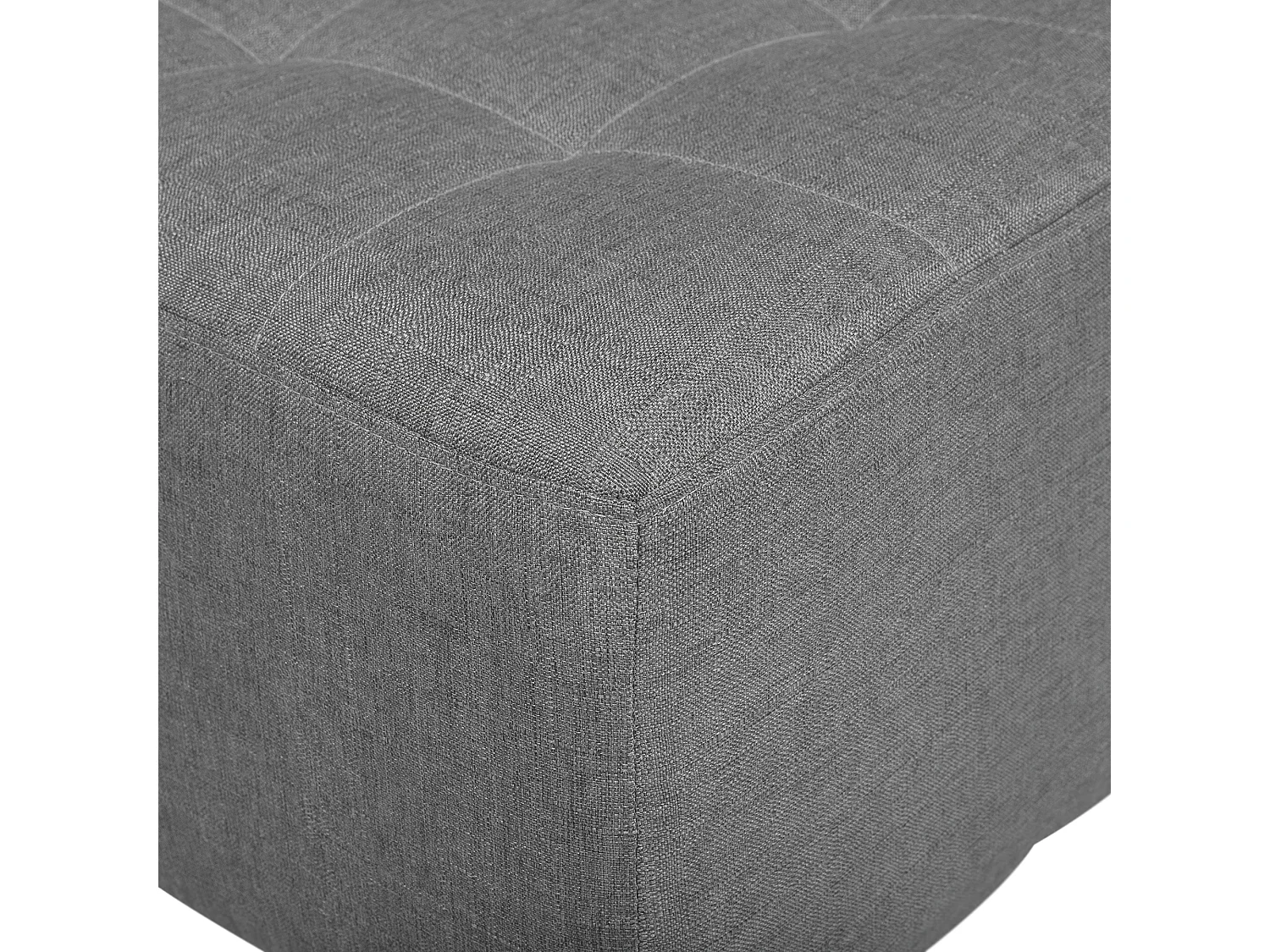 Canapé-lit 3 places ABERDEEN Tissu Gris clair