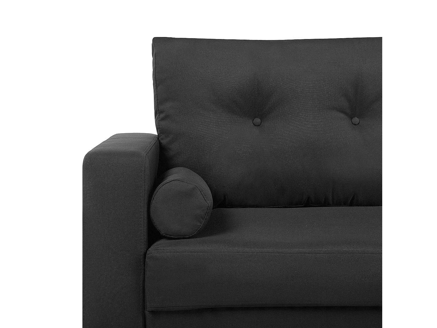 Divano KALMAR Tessuto Nero 2 posti