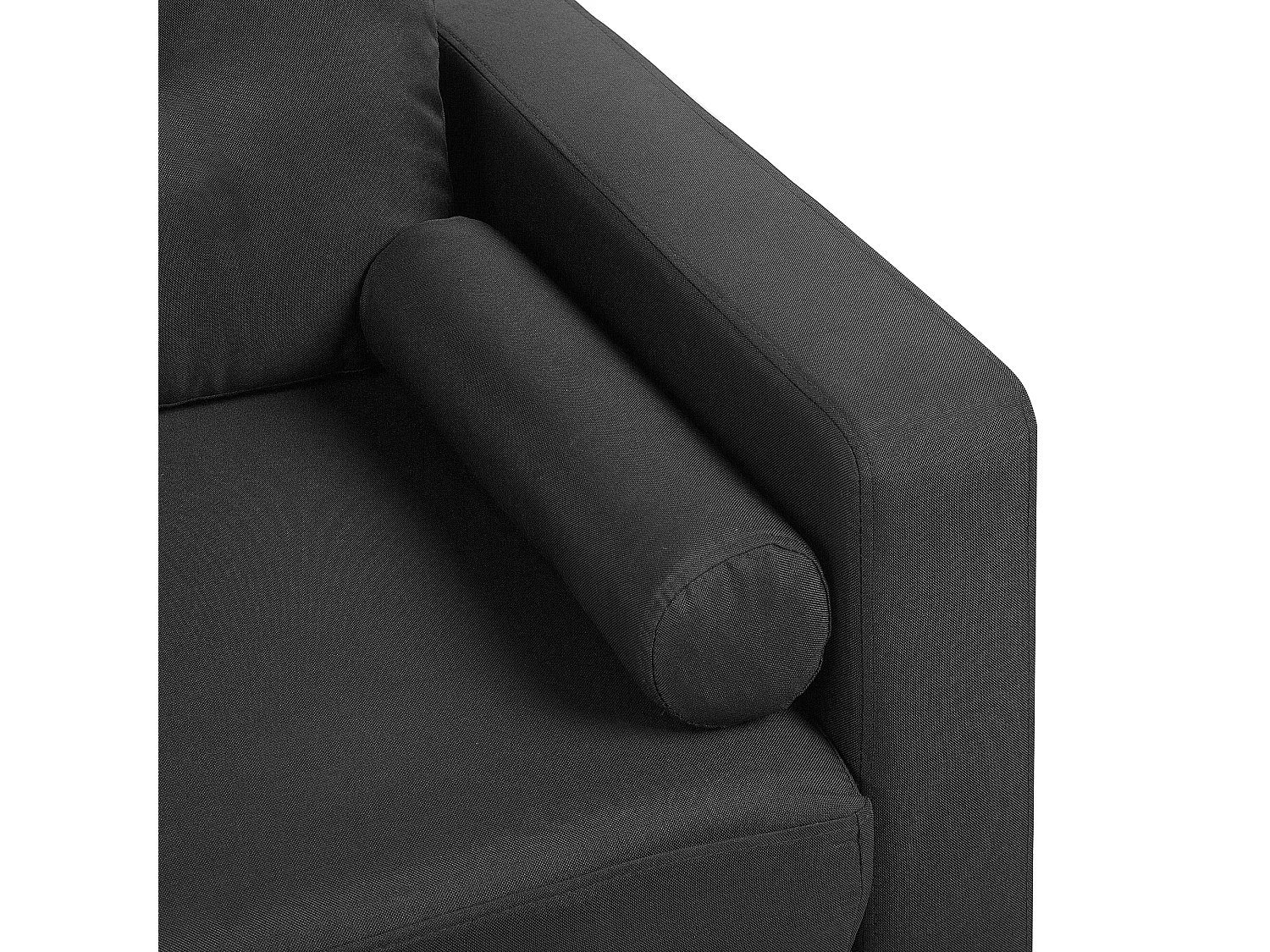 Divano KALMAR Tessuto Nero 2 posti