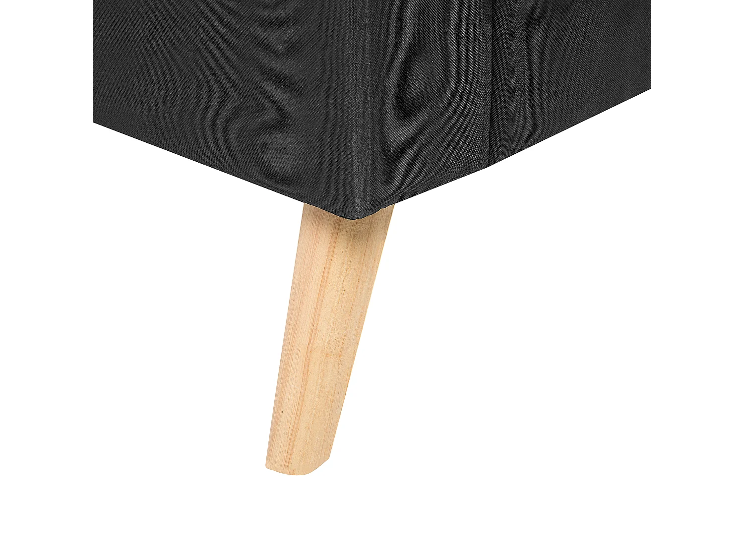 Sofa KALMAR Stoff Schwarz 2-Sitzer