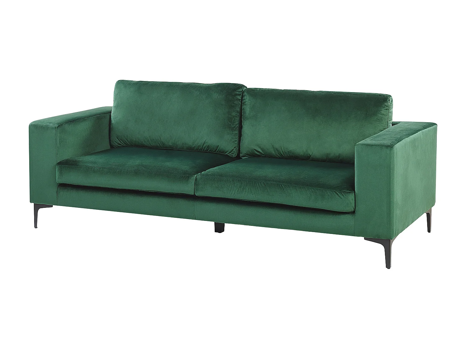 Sofa Polsterbezug in Grün moderner 3-Sitzer Couch Polstersofa Vadstena